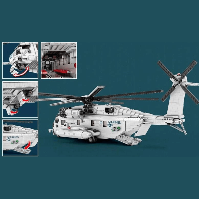 CH-53 Transport Helicopter - 2191 Piece Building Set