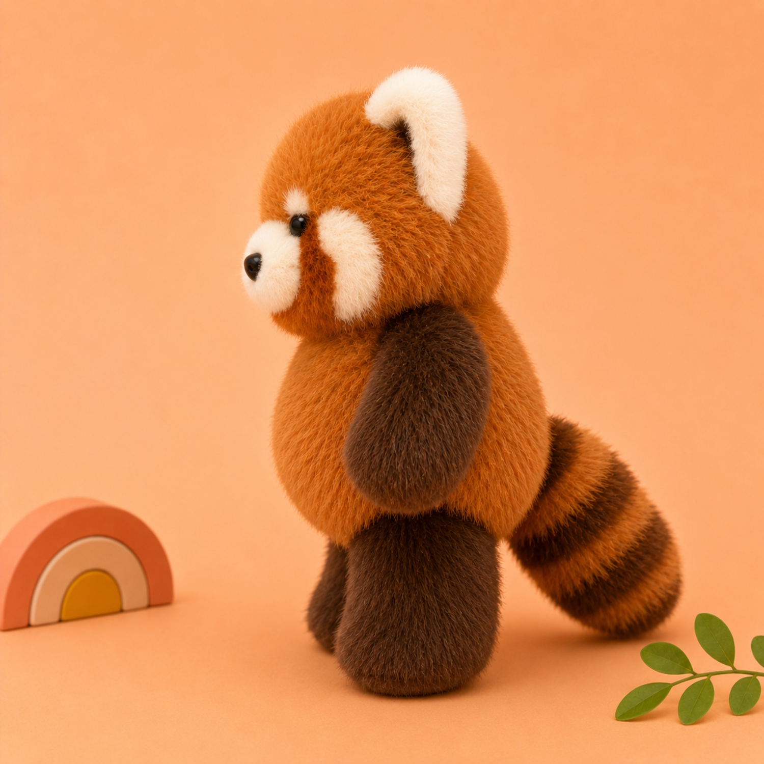Mojibricks 45CM Rumi the Red Panda Plush Toy – Giant Ultra-Soft Cloud-Touch Stuffed Animal – Large Cuddle Companion for Ages 4+