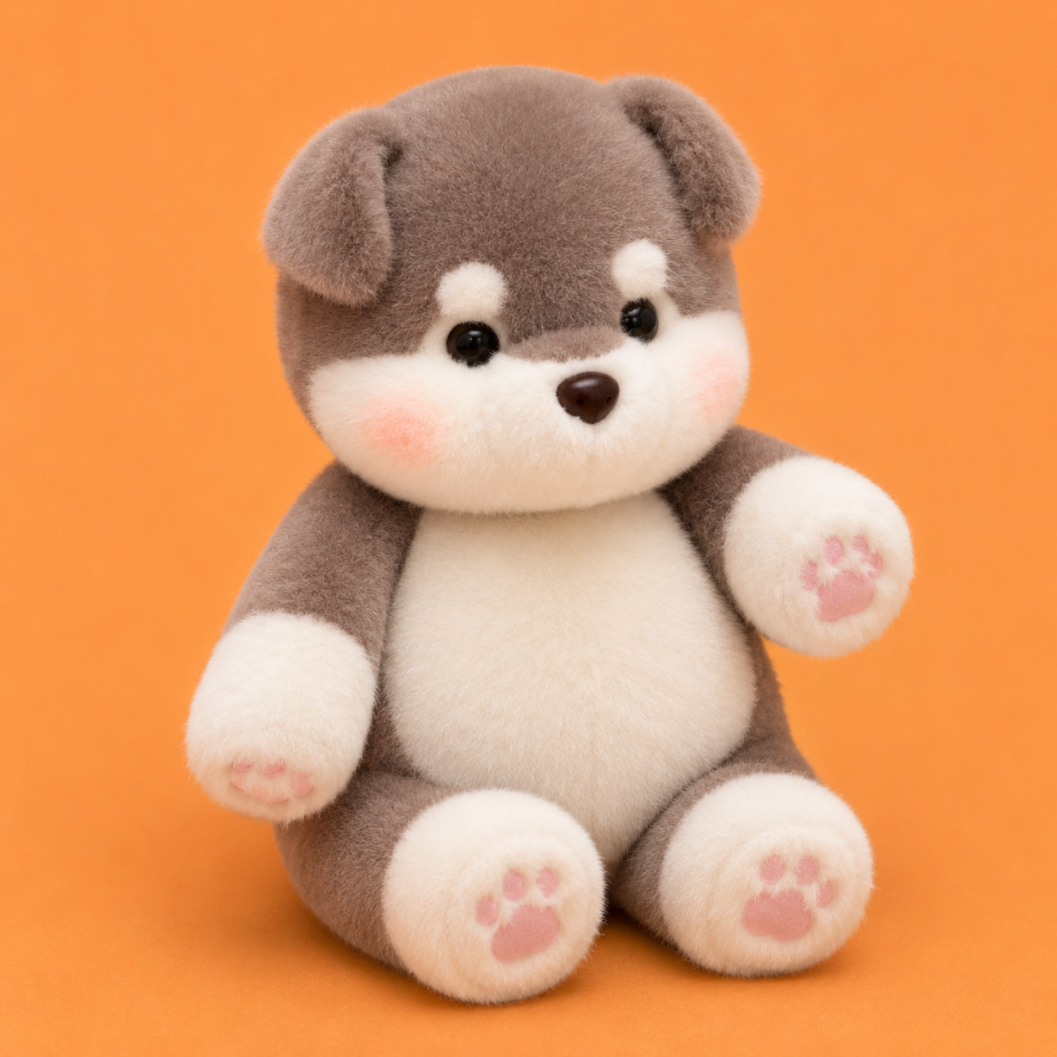 Mojibricks 45CM Luna the Slate Husky-Bear Plush Toy – Giant Ultra-Soft Cloud-Touch Stuffed Animal – Large Cuddle Companion for Ages 4+