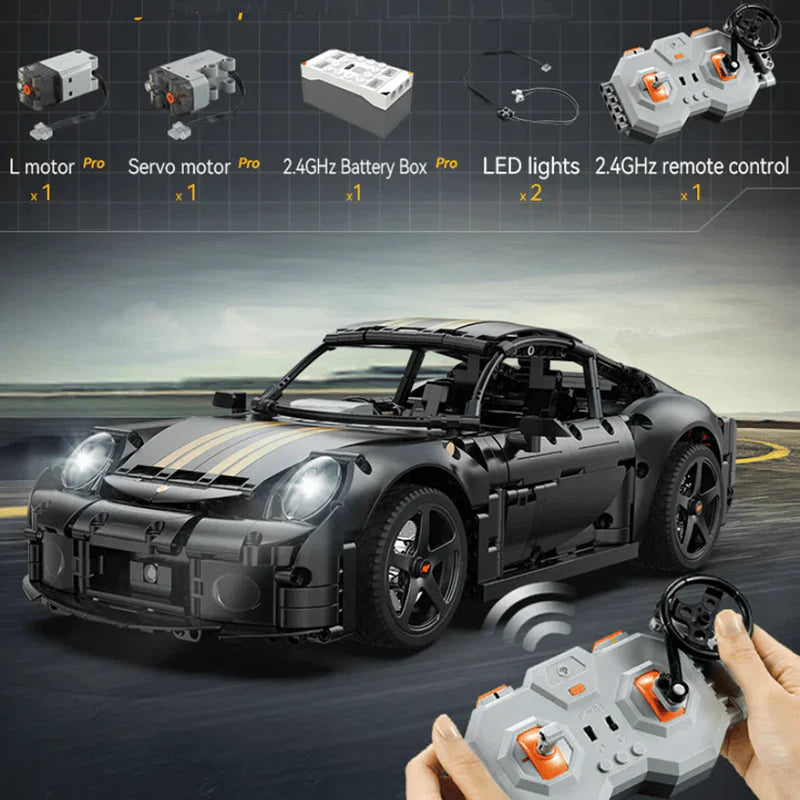 Remote-Controlled RUF GT Model Kit | 1654 Pieces