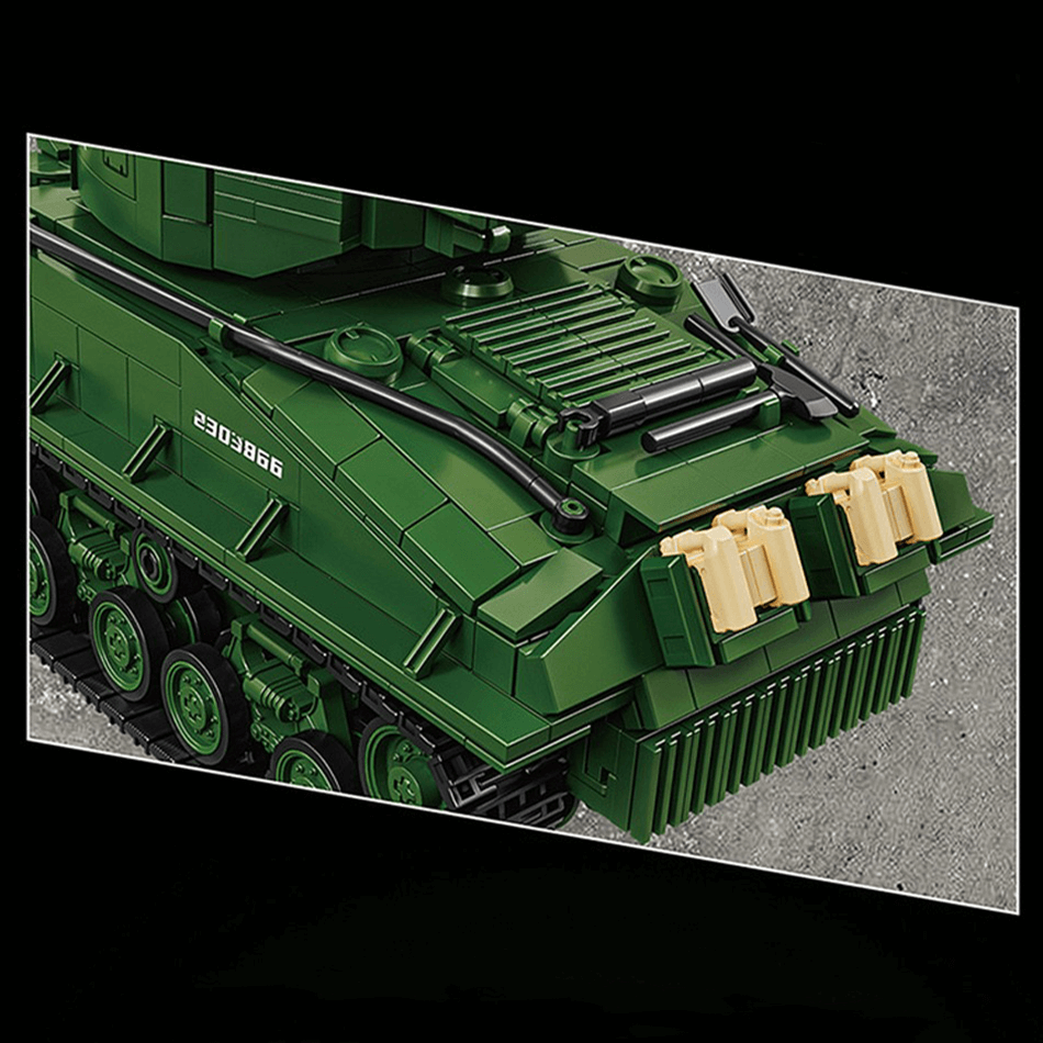 M4 Sherman Tank Model Kit - 1681 Pieces
