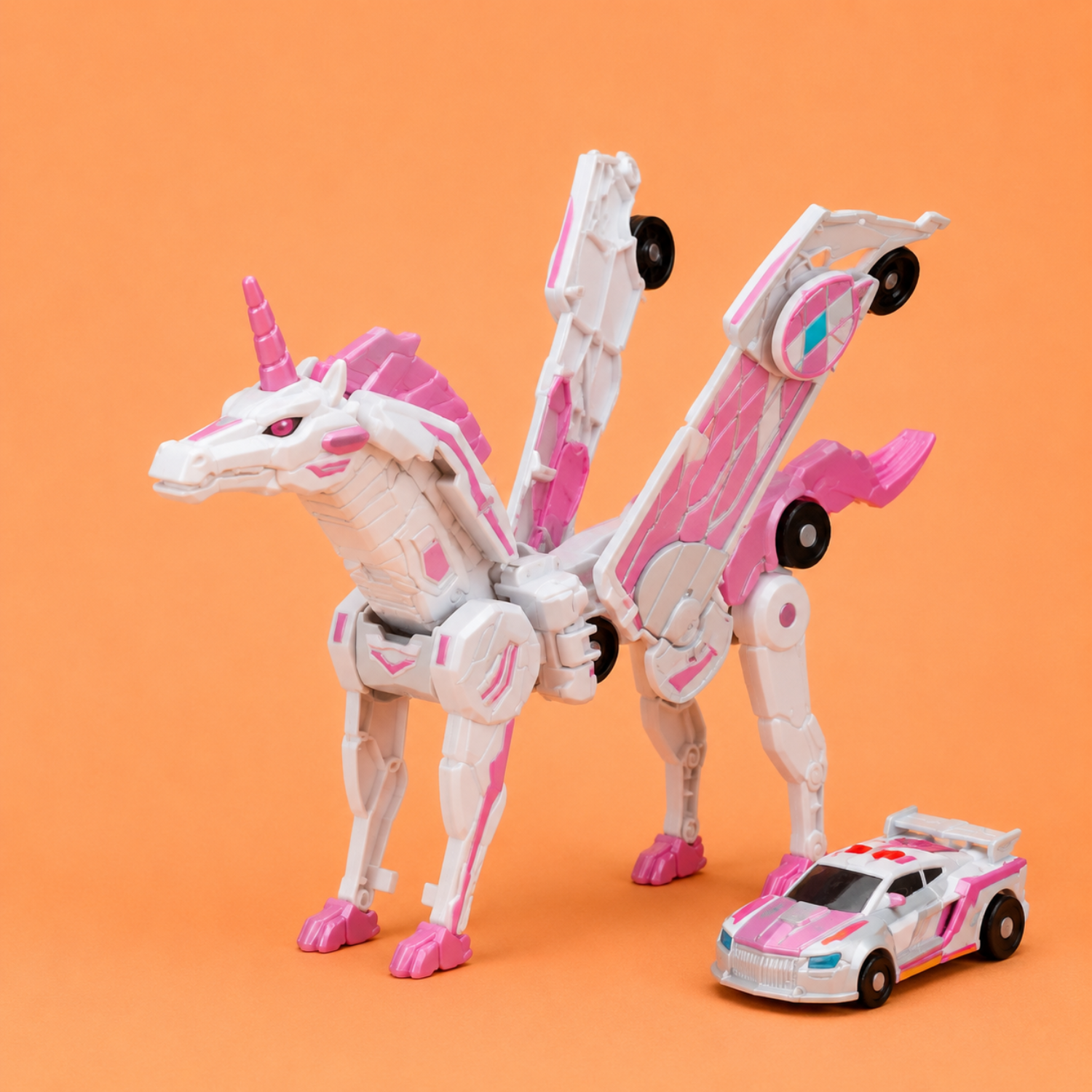 Fusion Strike Dragons – Magnetic Transforming Race Cars – 2-in-1 Fusion Action – Creative Battery-Free Toy – For Kids Ages 4+
