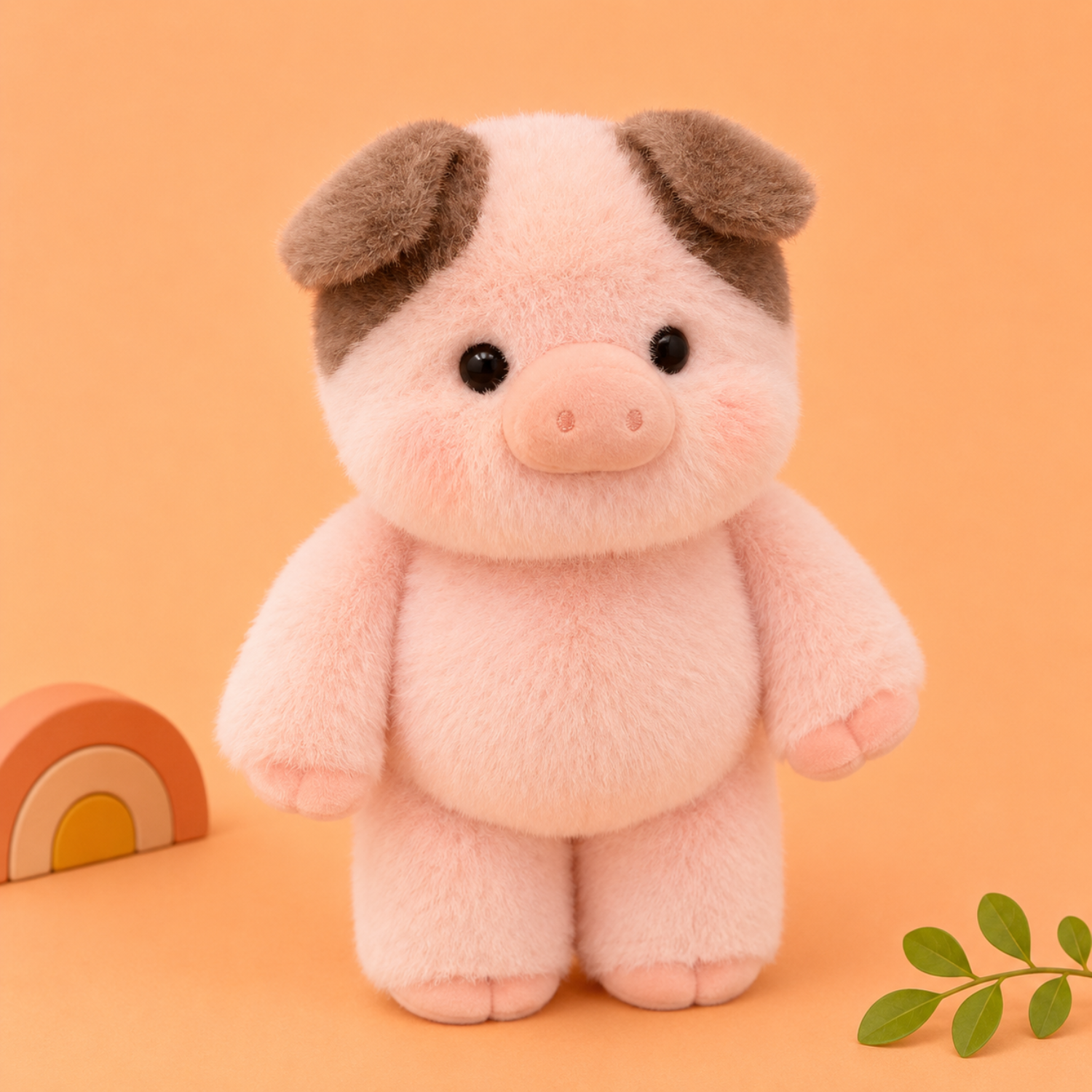 Mojibricks 45CM Pippin the Spotted Piggy Plush Toy – Giant Ultra-Soft Cloud-Touch Stuffed Animal – Large Cuddle Companion for Ages 4+
