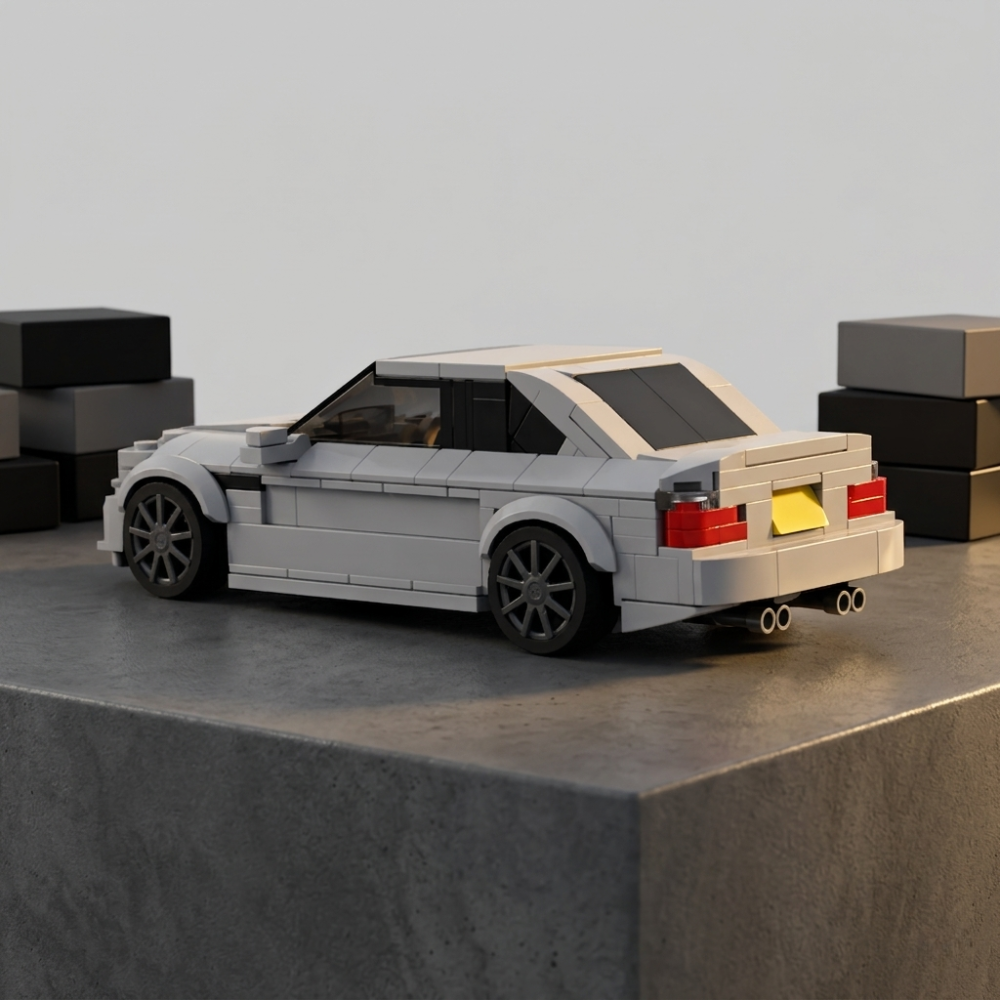 BMW M3 E46 Silver Steel Edition - MOC Building Kit