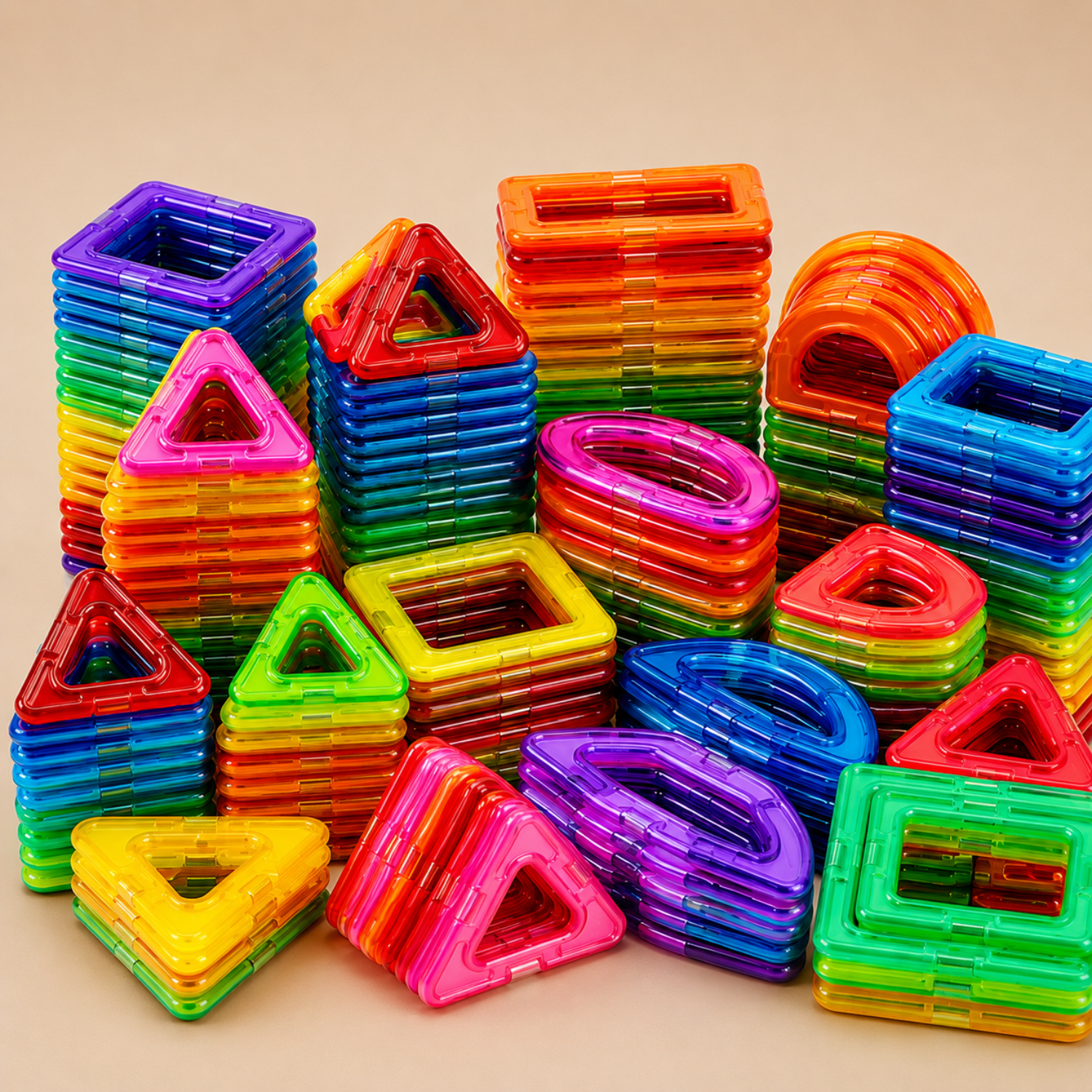 Magnetic Building Blocks - 46/84/100pcs 3D Magnetic Cubes - STEM Educational Construction Toy - Pixel Art Blocks for Kids 3+