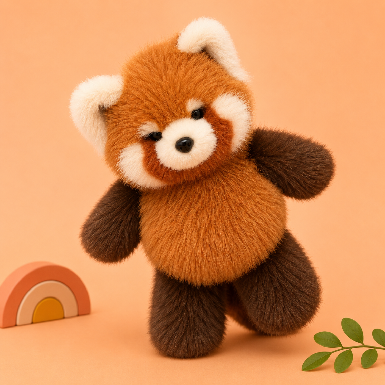 Mojibricks 45CM Rumi the Red Panda Plush Toy – Giant Ultra-Soft Cloud-Touch Stuffed Animal – Large Cuddle Companion for Ages 4+