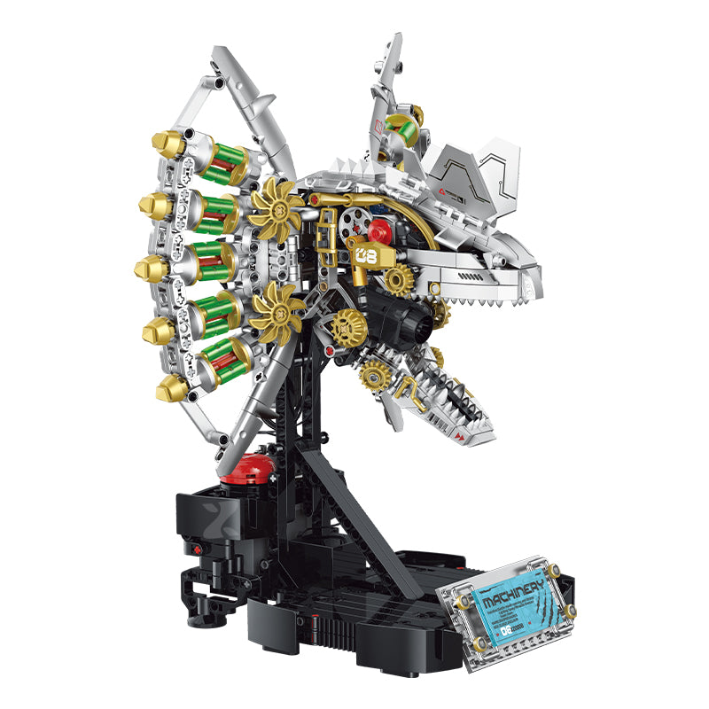 Cyber DinoMecha Head Building Set | 954 Pieces