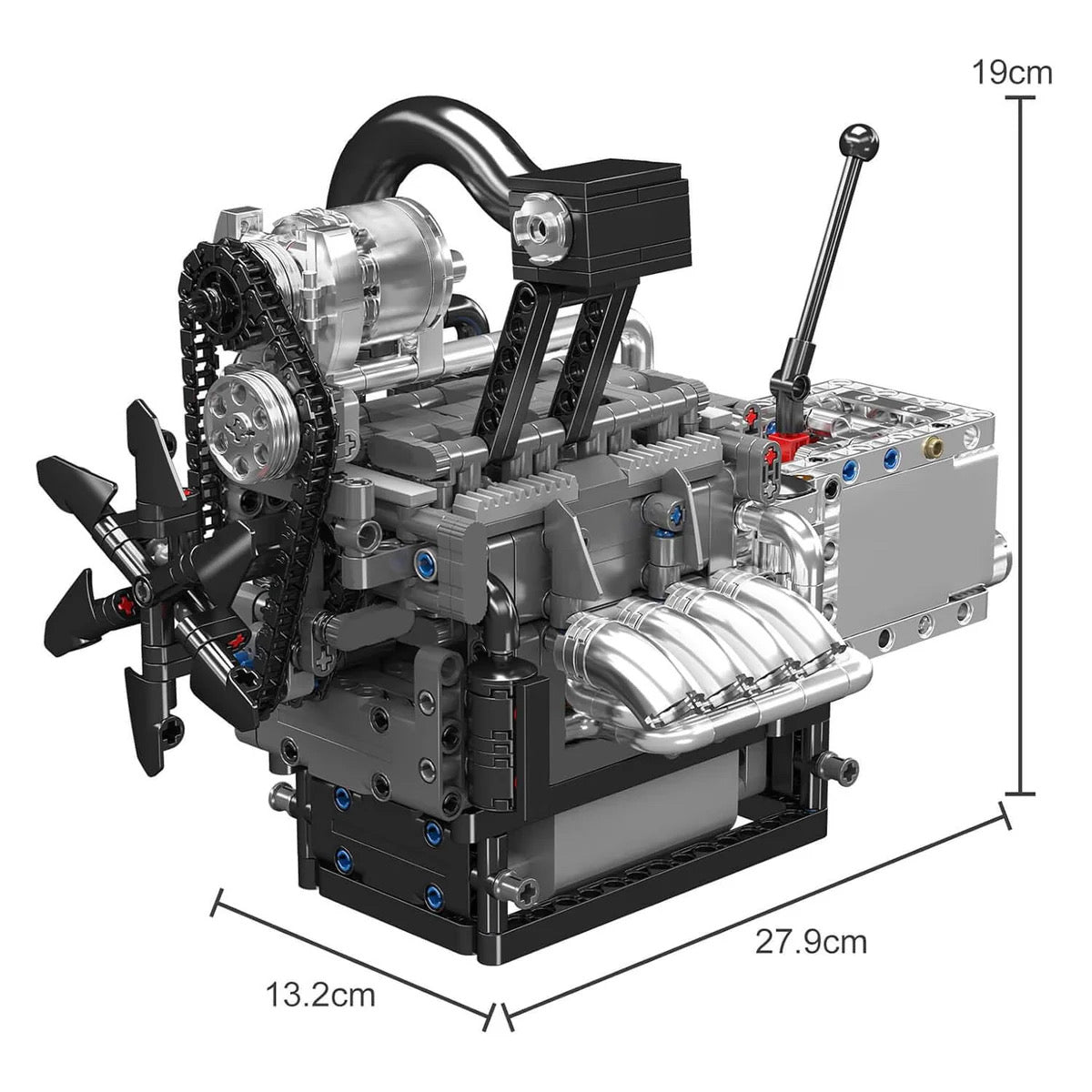 Motorized Rotary Engine - MOC Building Kit - 1130 Pcs