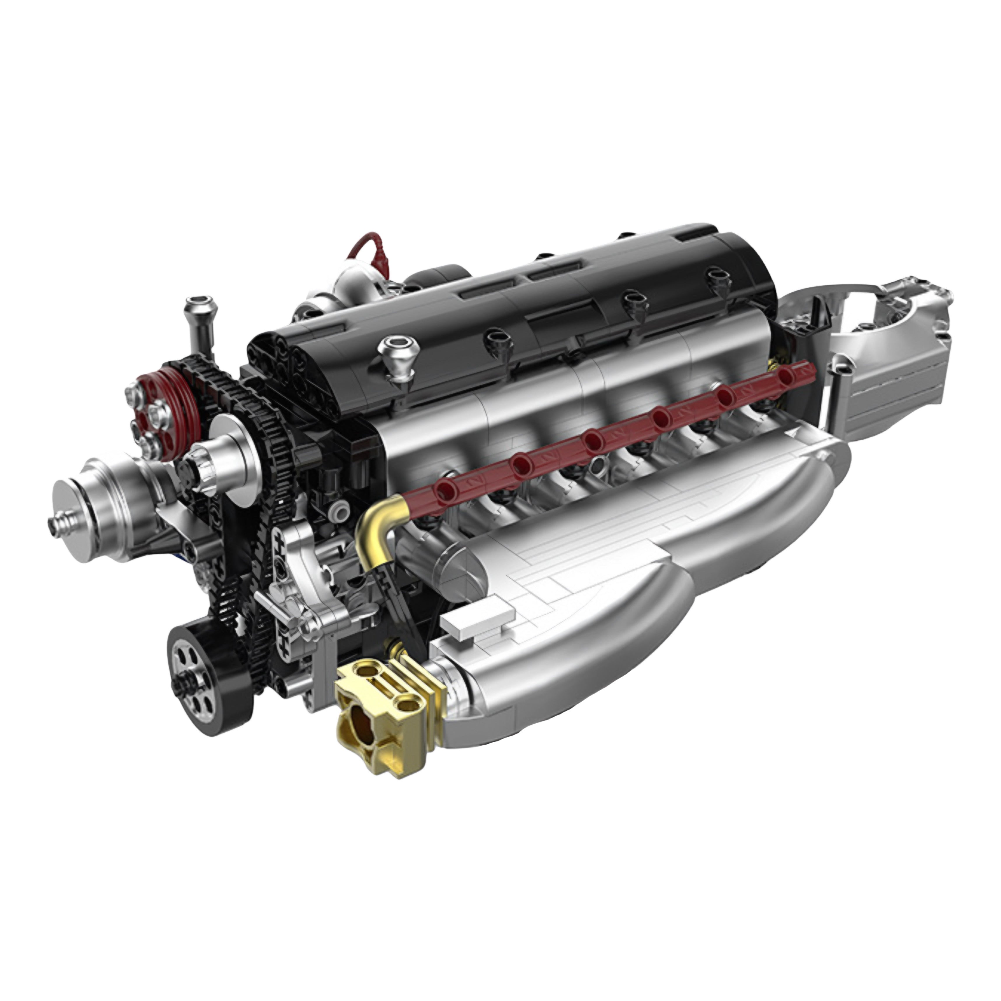 Motorized 2JZ Engine Model | 1078 Pieces