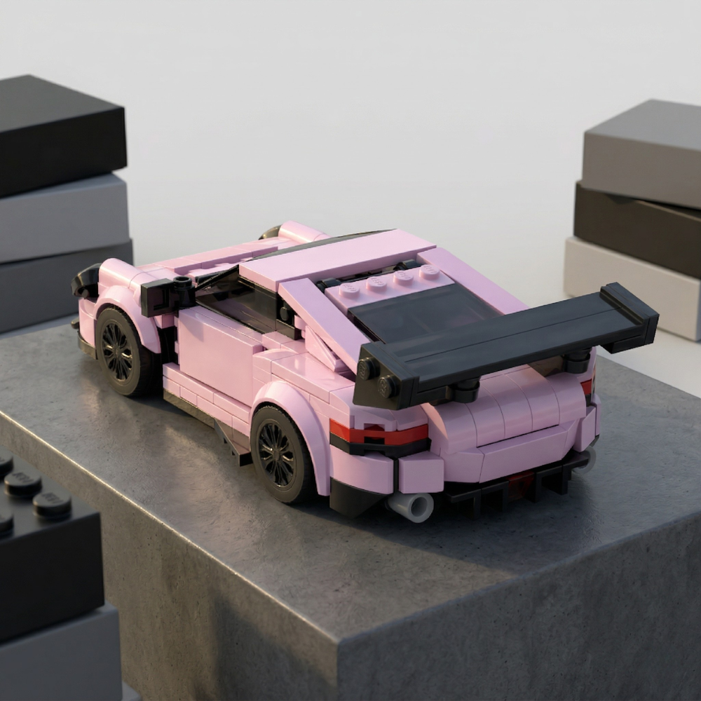 Porsche GT3 RS Pink Edition - MOC Building Kit