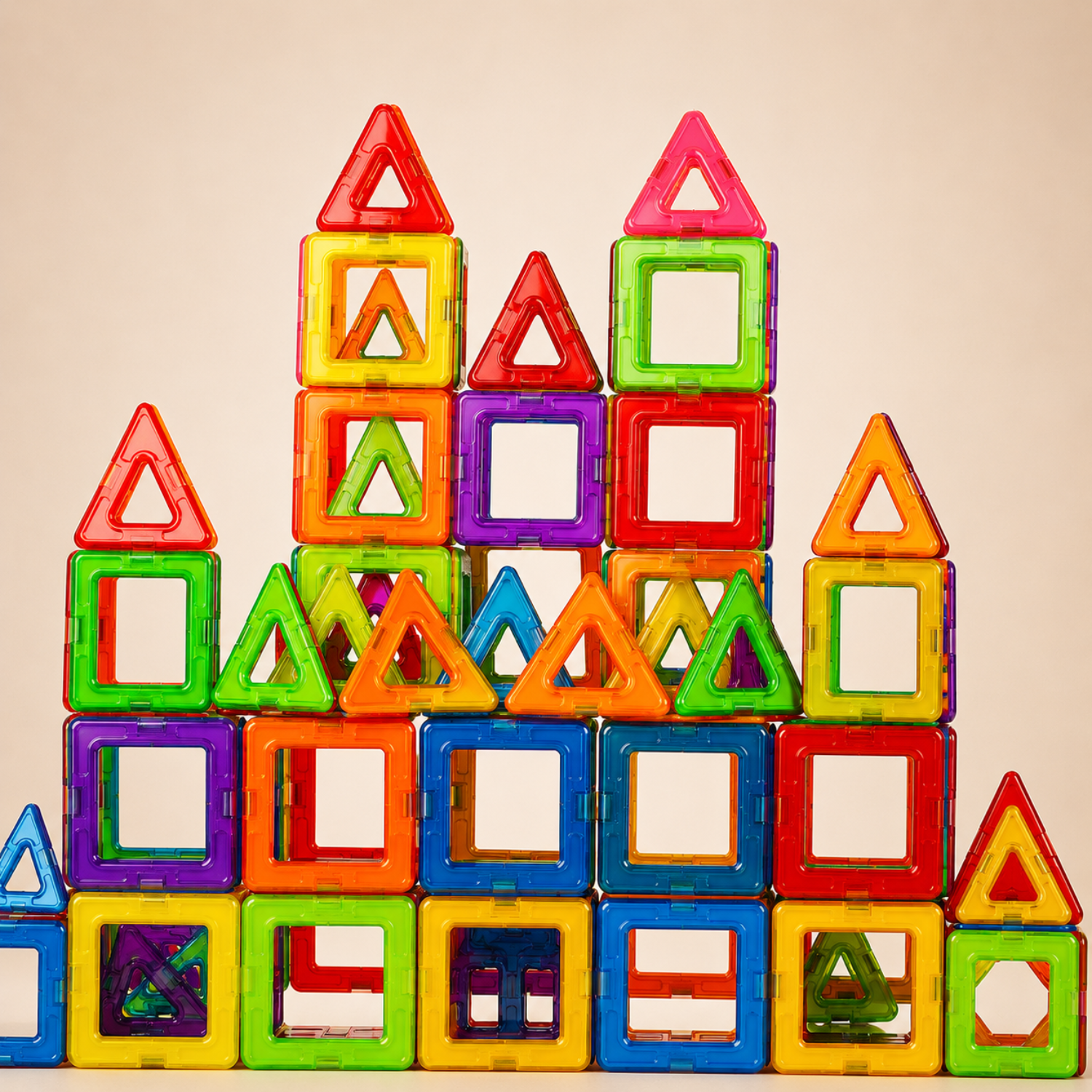 Magnetic Building Blocks - 46/84/100pcs 3D Magnetic Cubes - STEM Educational Construction Toy - Pixel Art Blocks for Kids 3+