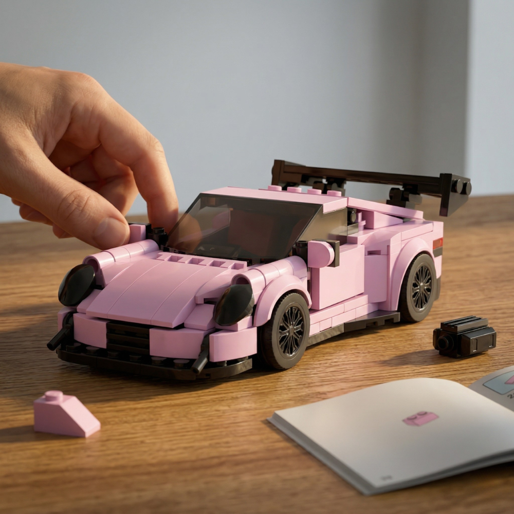 Porsche GT3 RS Pink Edition - MOC Building Kit