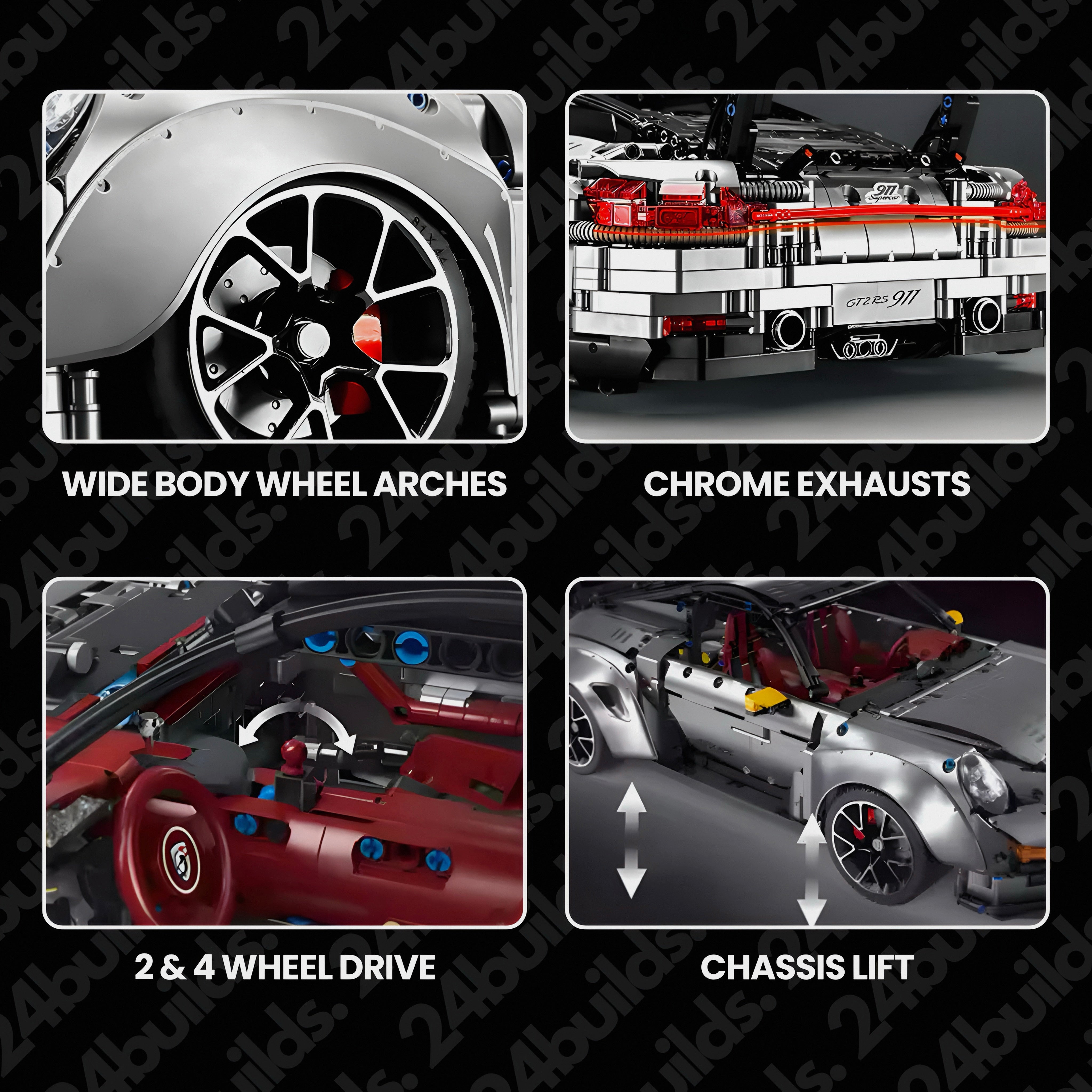 GT2 RS Remote Control Model - 3390 Pieces