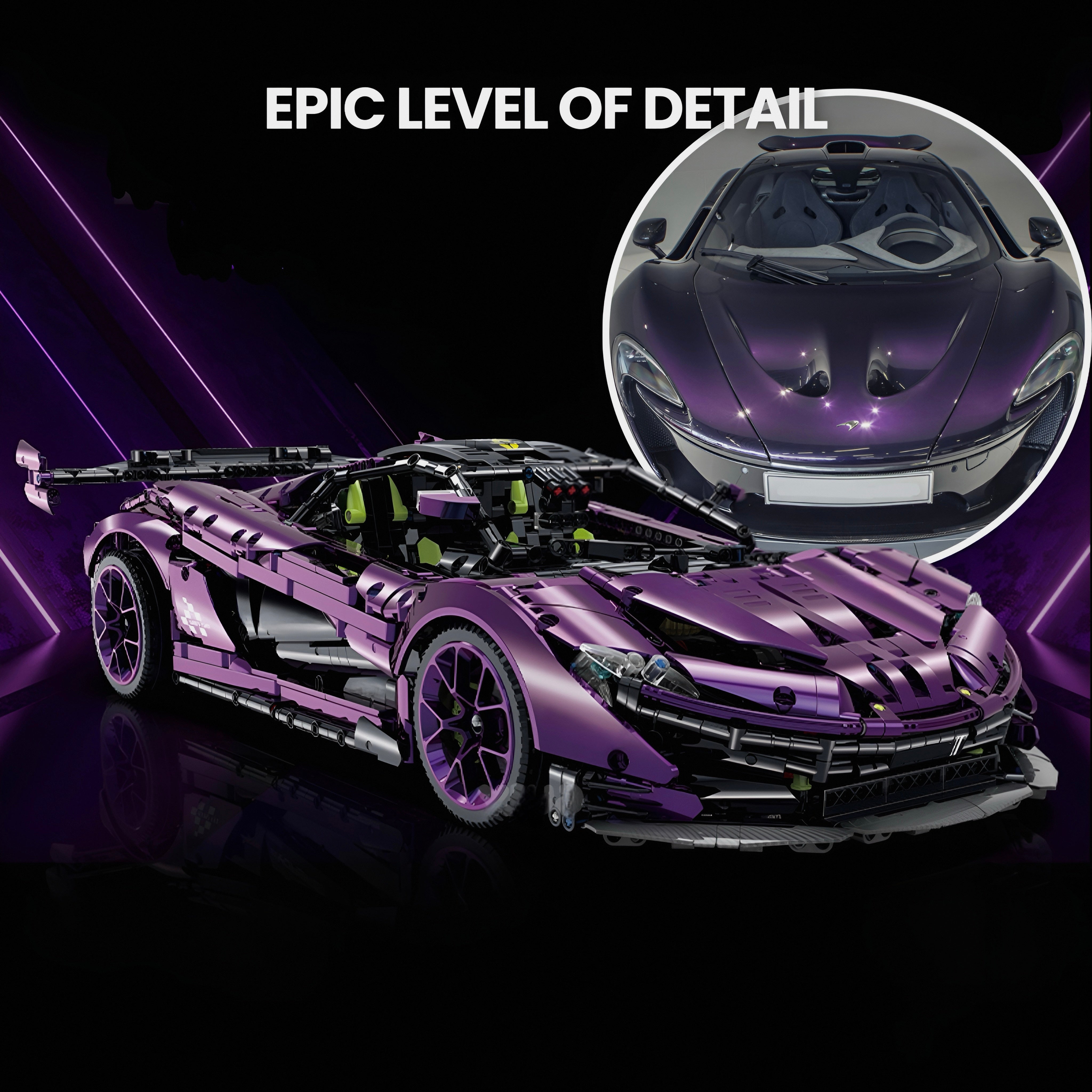 Satin Purple P1 GTR Model Kit | 3568 Pieces