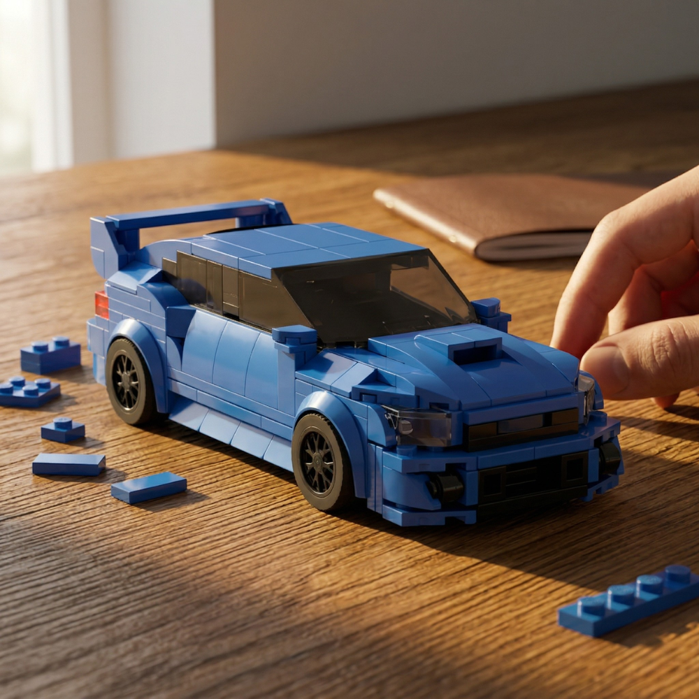 Subaru WRX STI World Rally Blue - MOC Building Kit