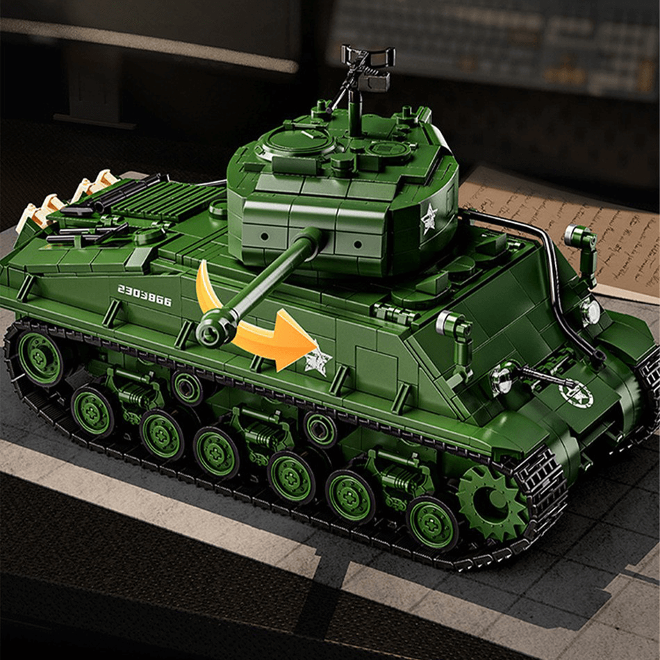 M4 Sherman Tank Model Kit - 1681 Pieces