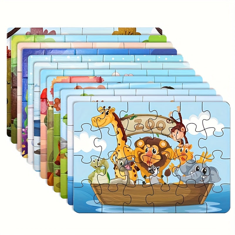 Kids Puzzle Gift Set – 12 Boxes, 24 Pieces