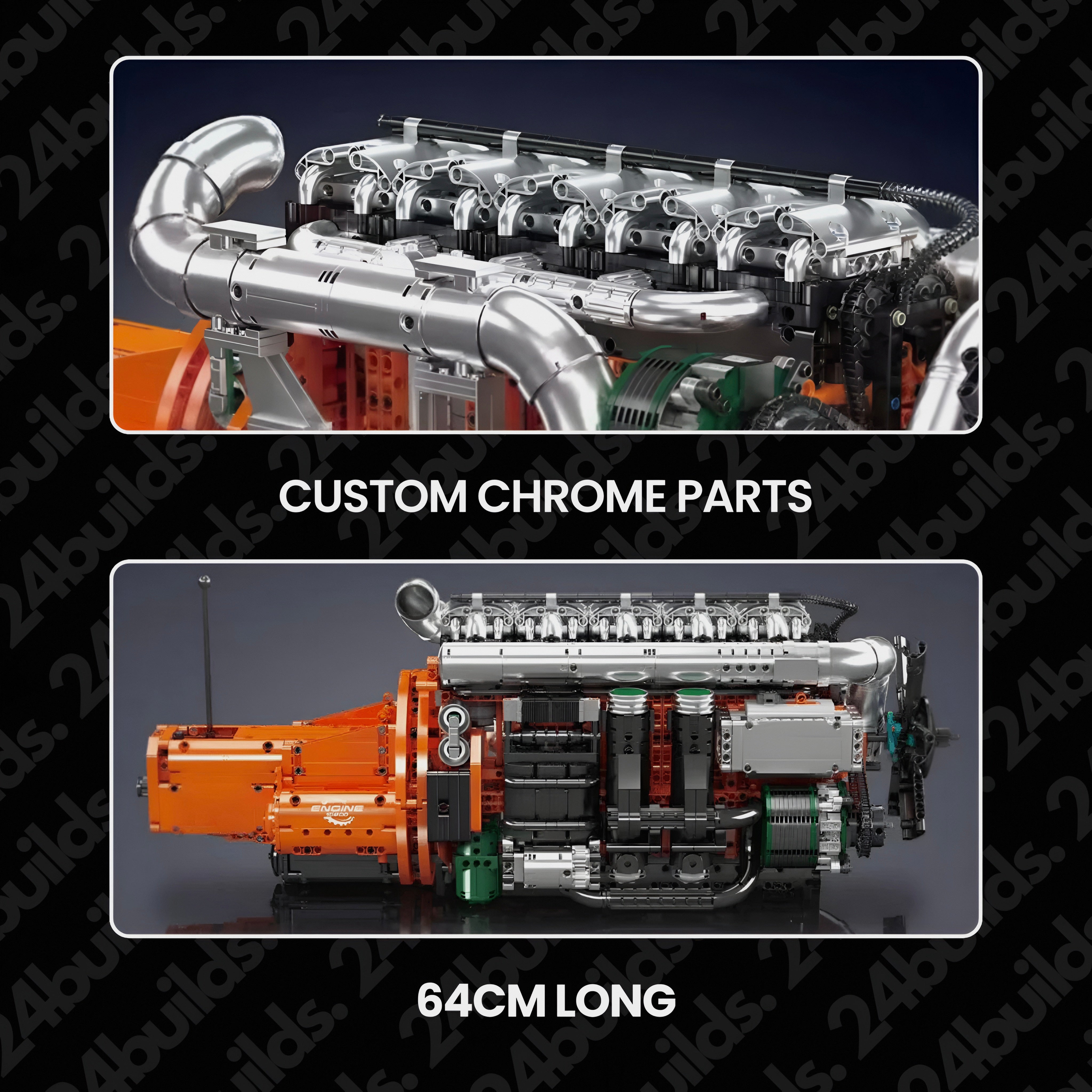 Ultimate Inline-6 Truck Engine Model | 3236 Pieces