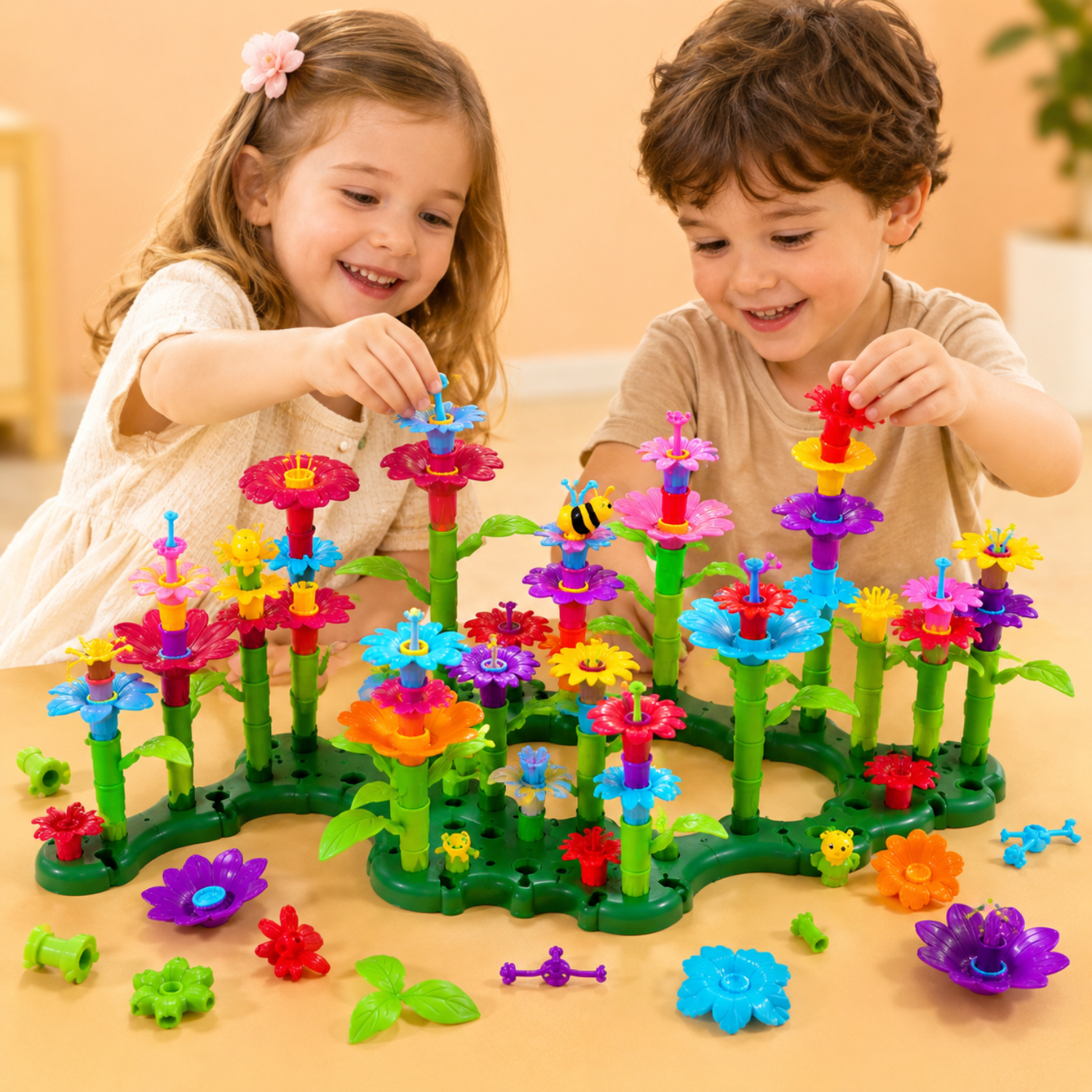 Mojibricks Flower Garden Building Set – Creative STEM Arrangement Toy – Educational Construction Blocks for Kids Ages 8+