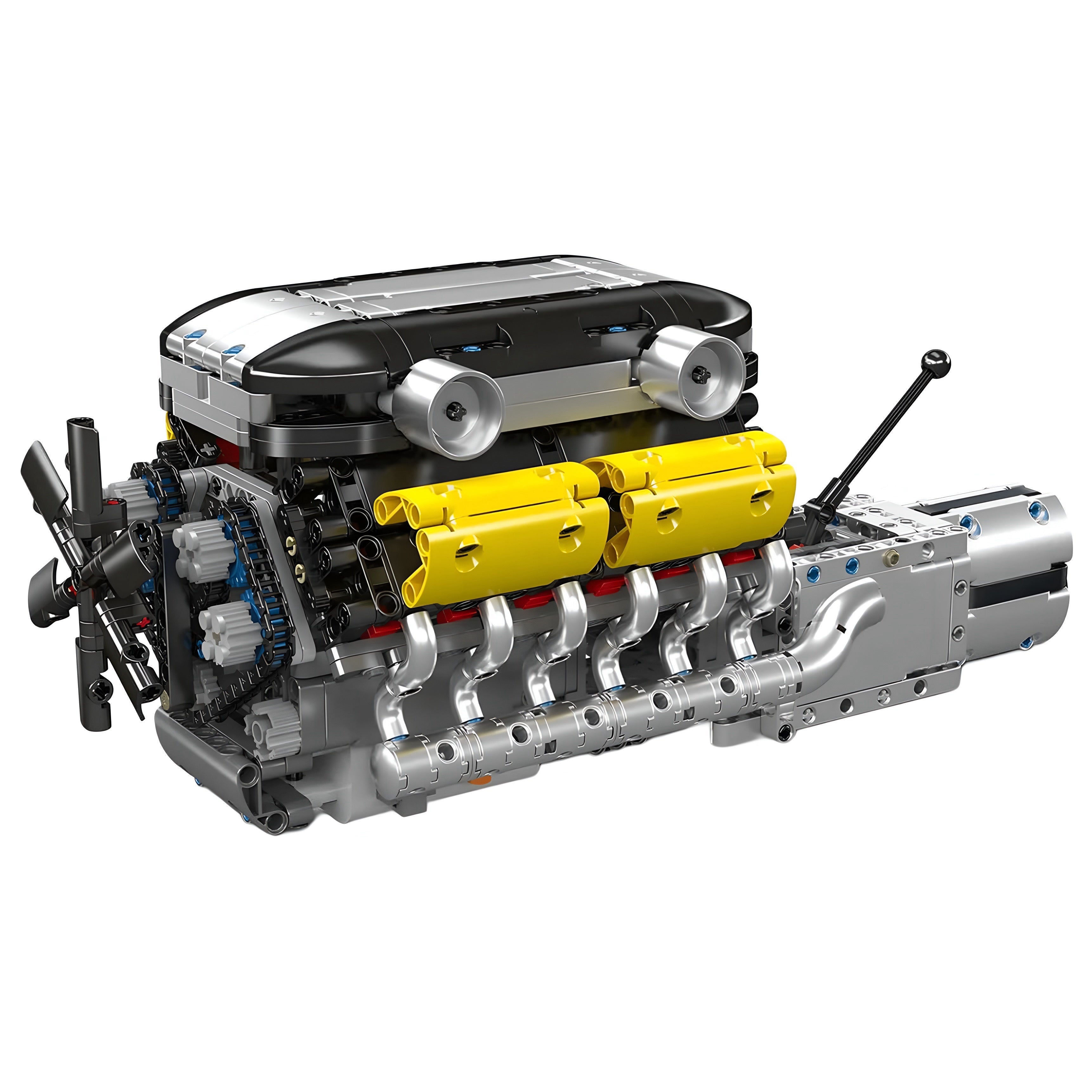 Motorized Italian V12 Engine - MOC Building Kit - 1260 Pcs