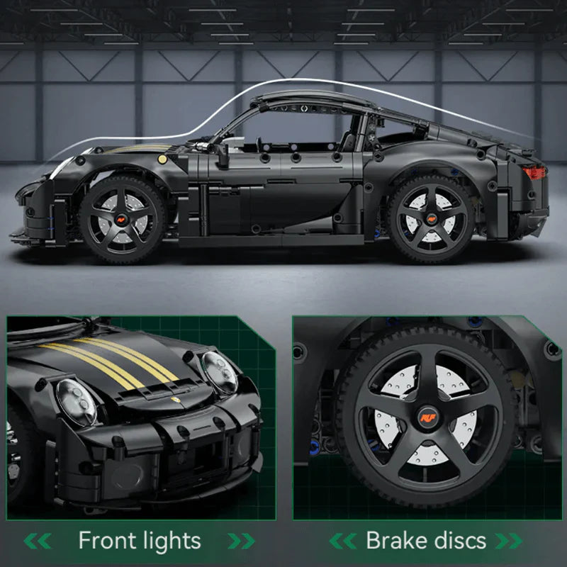 Remote-Controlled RUF GT Model Kit | 1654 Pieces