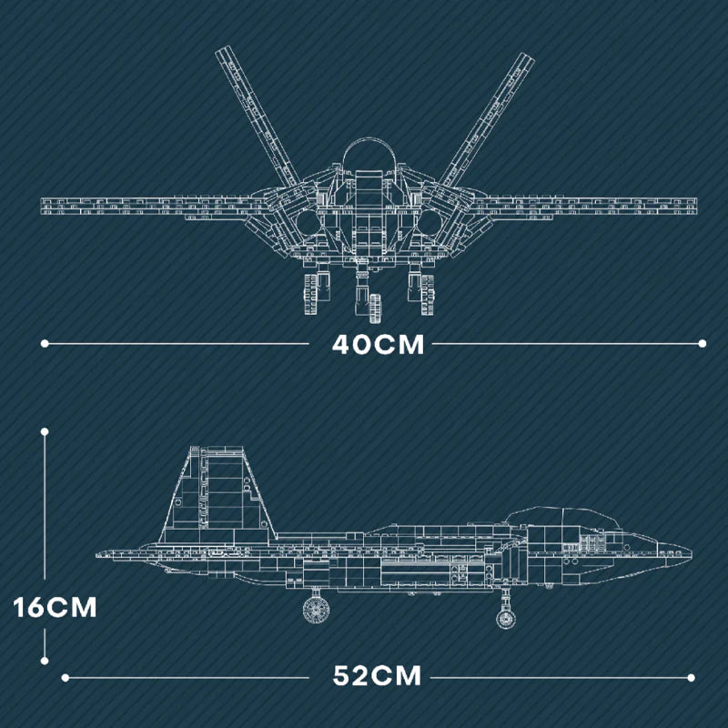 F-22 Raptor Model Kit | 1836 Pieces