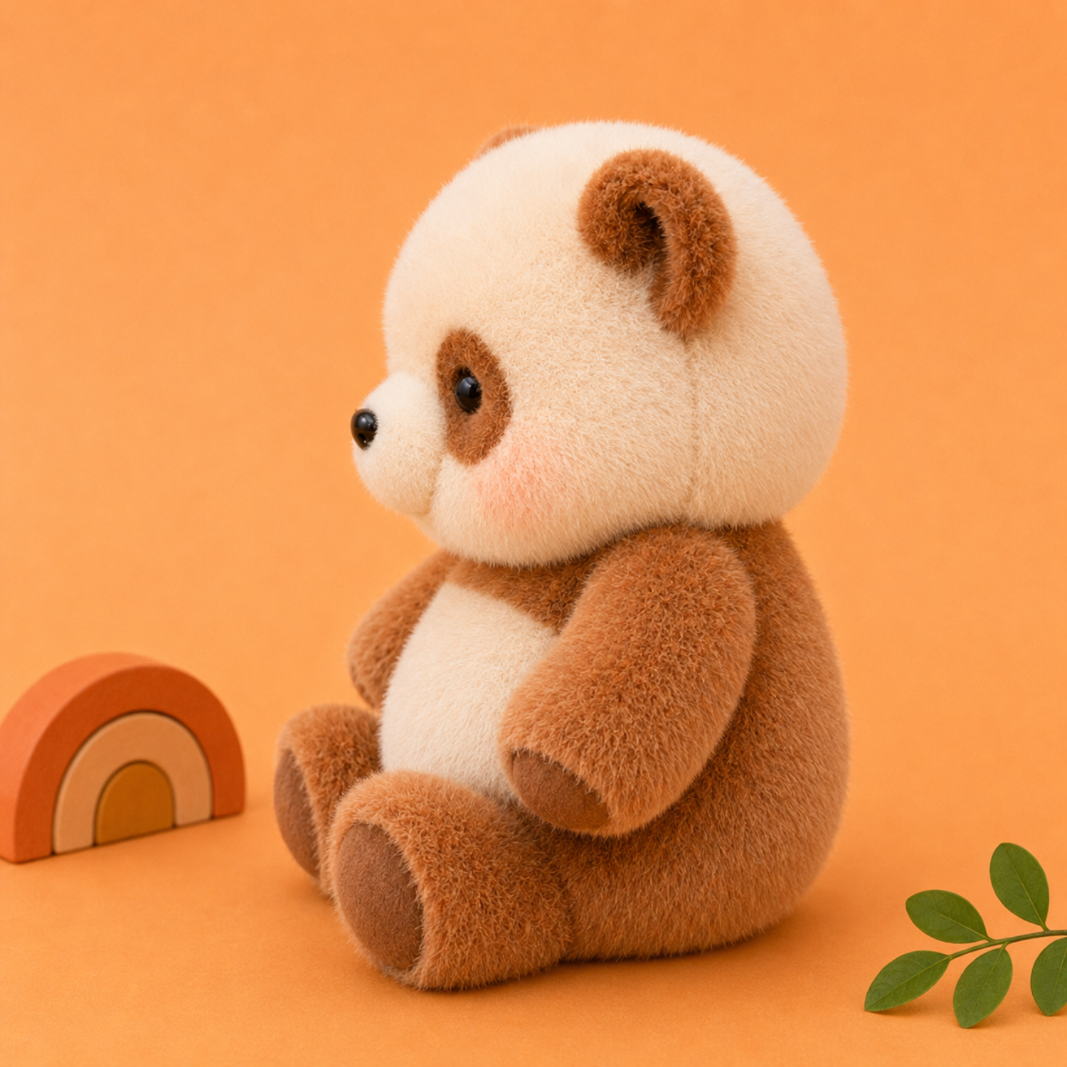 Mojibricks 45CM Bari the Brown Panda Plush Toy – Giant Ultra-Soft Cloud-Touch Stuffed Animal – Large Cuddle Companion for Ages 4+