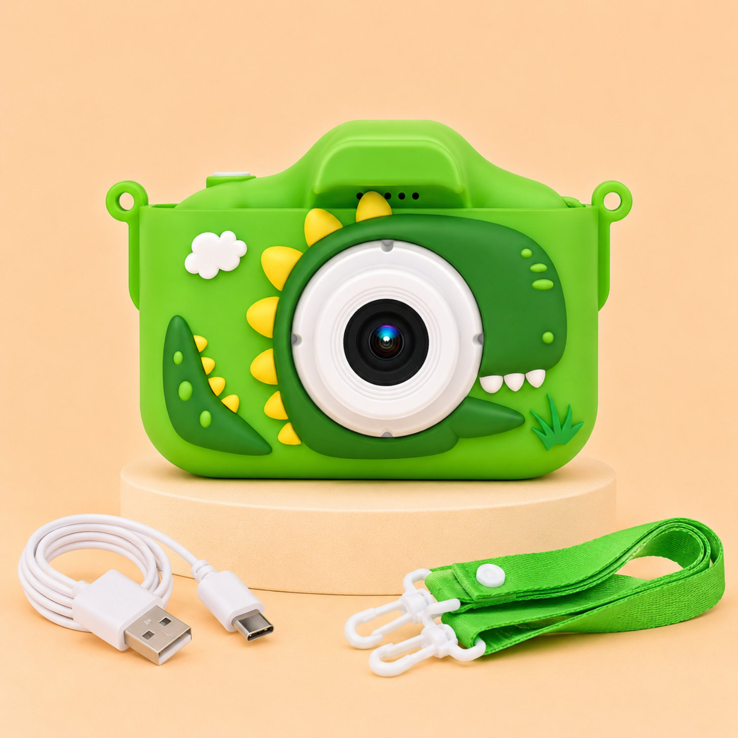 Kids Digital Camera Toy – HD Photo & Video Camera with 32GB SD Card – Durable Child-Friendly Camcorder – Creative Screen-Free Educational Gift for Ages 3+