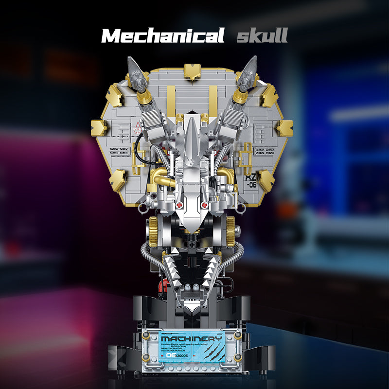 Cyber Triceratops Head Model | 928 Pieces