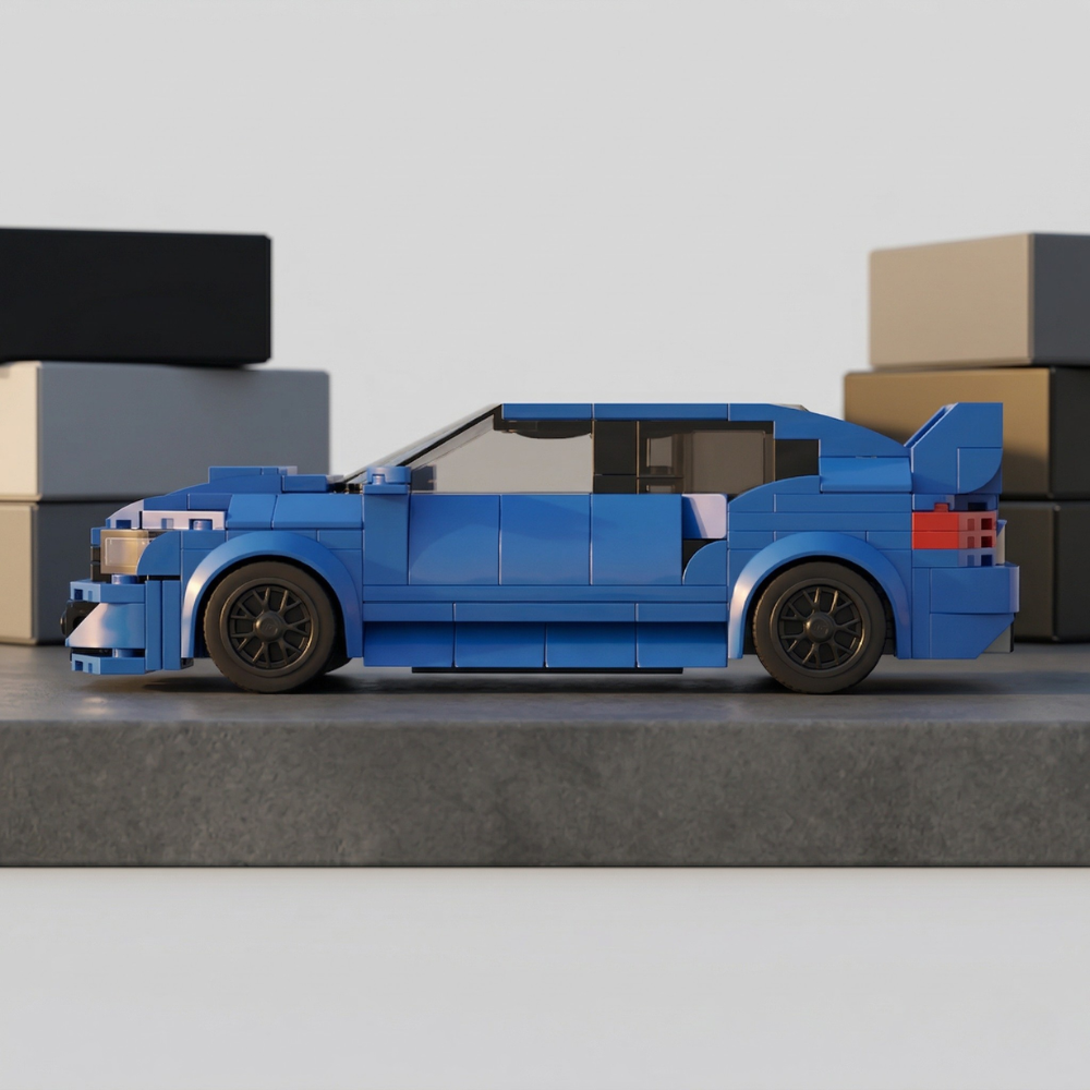 Subaru WRX STI World Rally Blue - MOC Building Kit