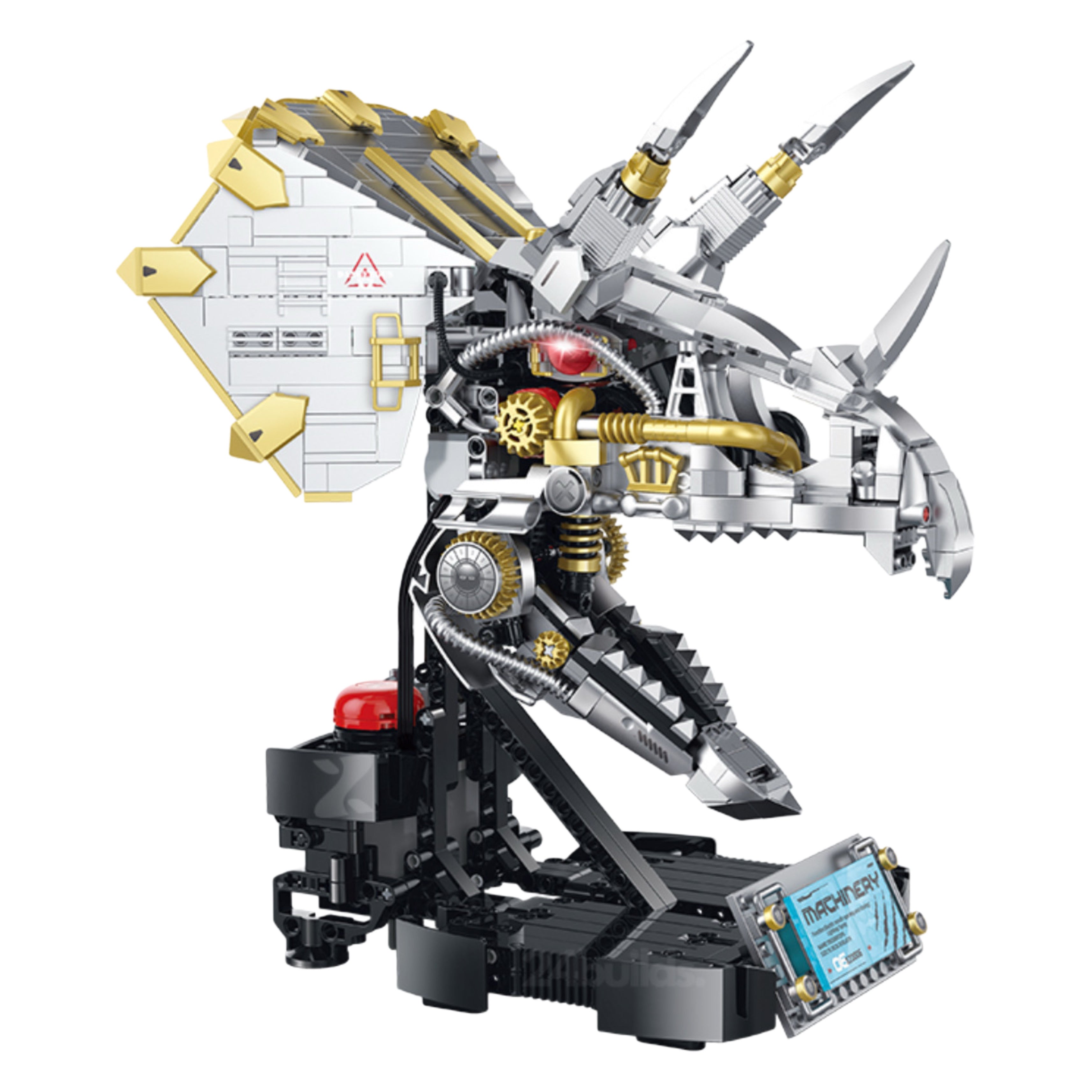 Cyber Triceratops Head Model | 928 Pieces
