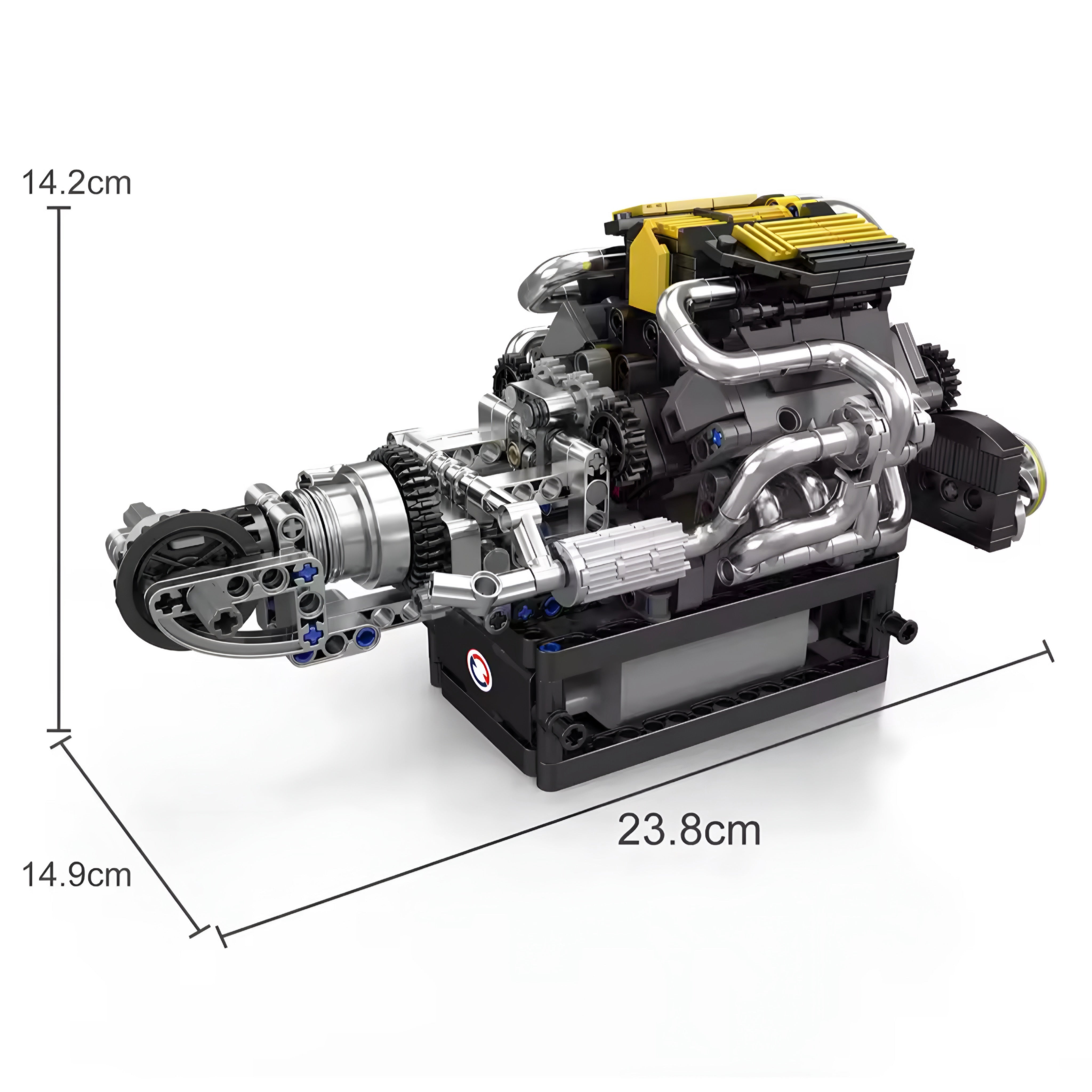 762-Piece Motorized V8 Performance Engine Model