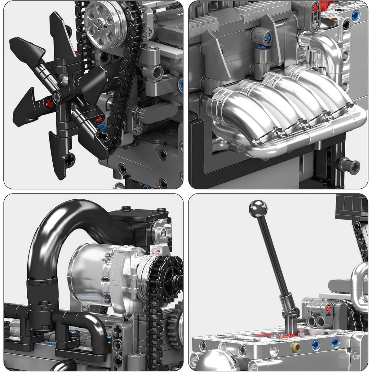Motorized Rotary Engine - MOC Building Kit - 1130 Pcs