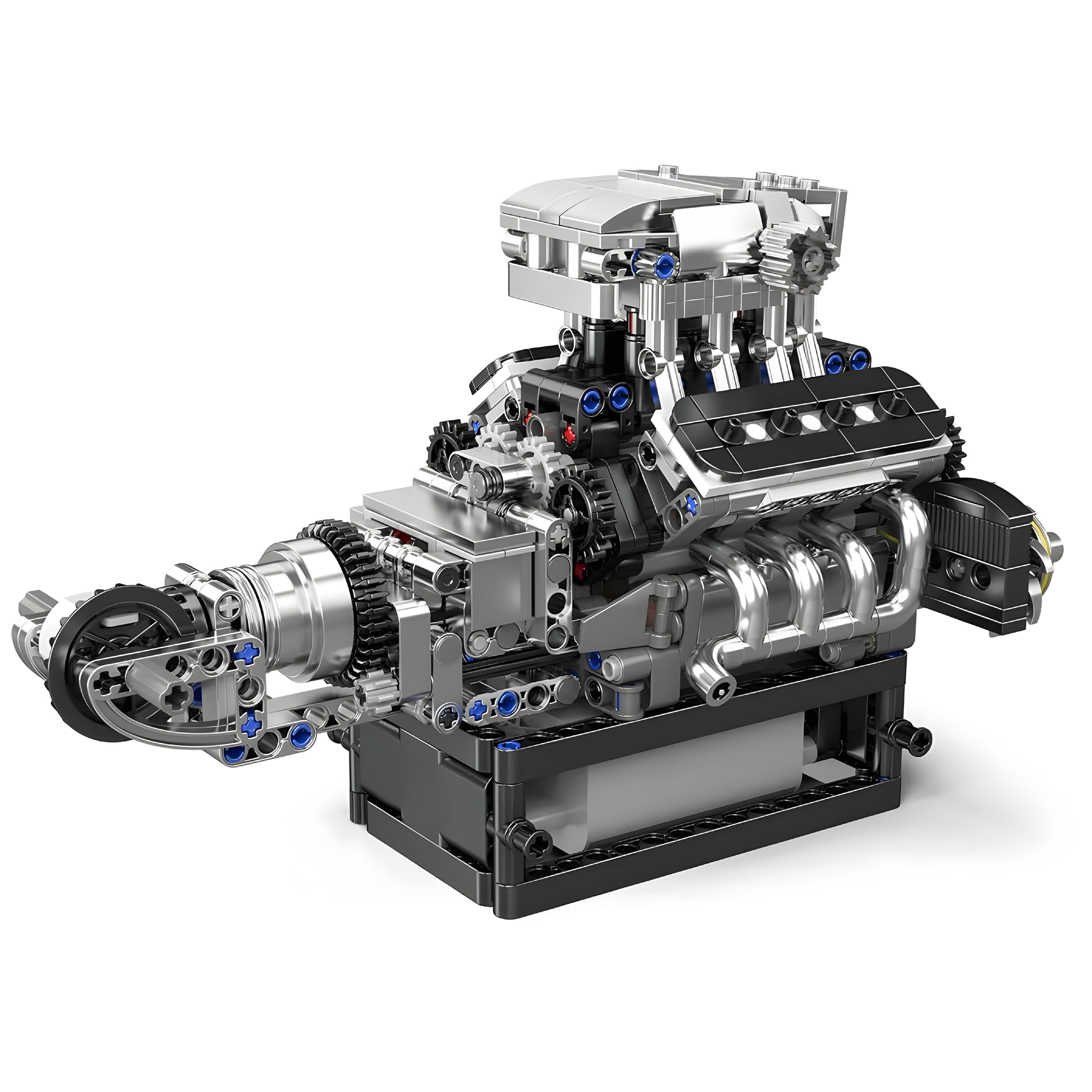 British Supercar V8 Engine - MOC Building Kit - 736 Pcs