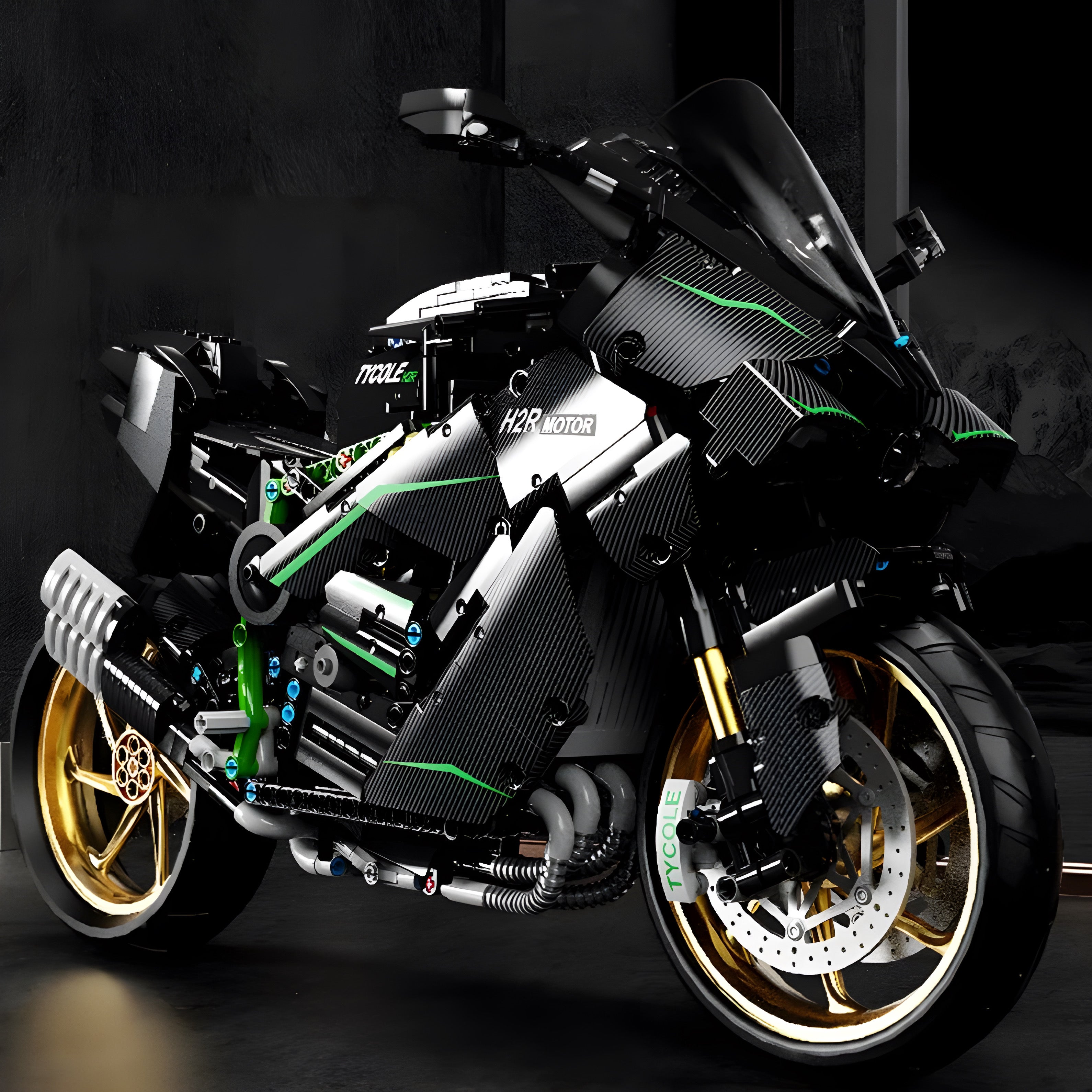 Hurricane H2-R Motorbike | 1808pcs