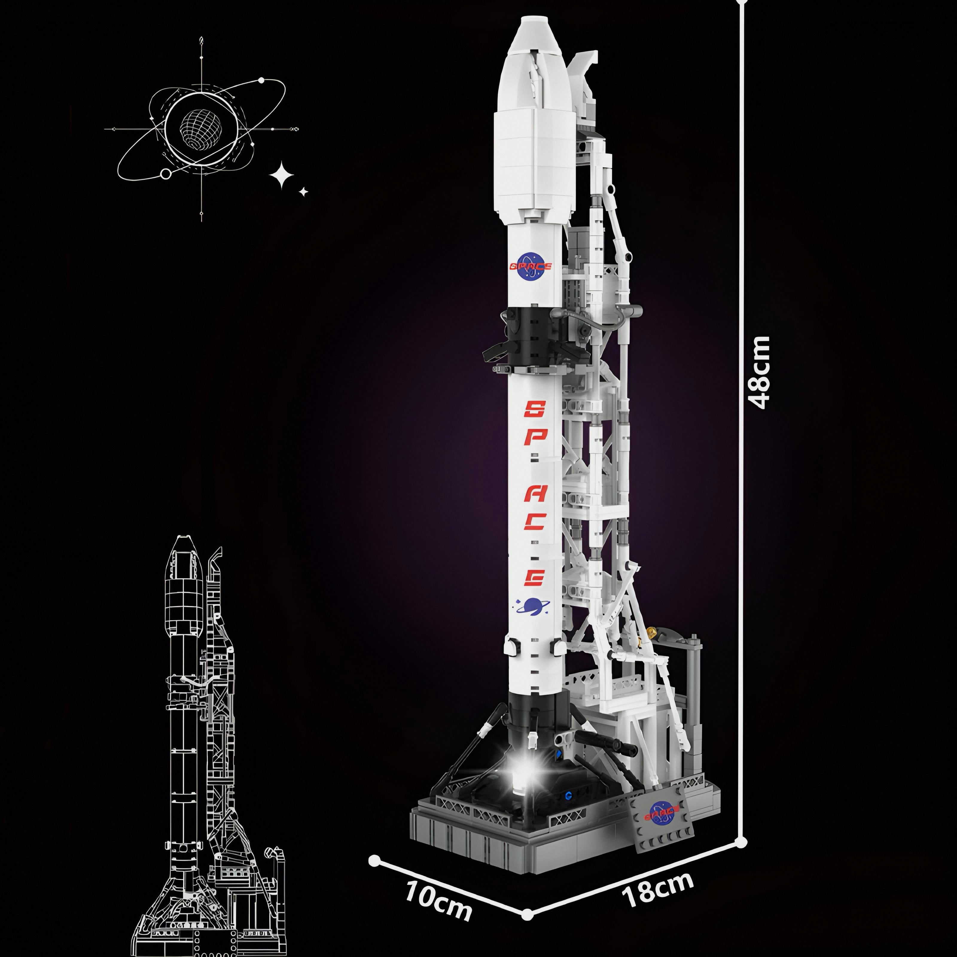 Rocket X Moon Landing Program | 868 Pieces