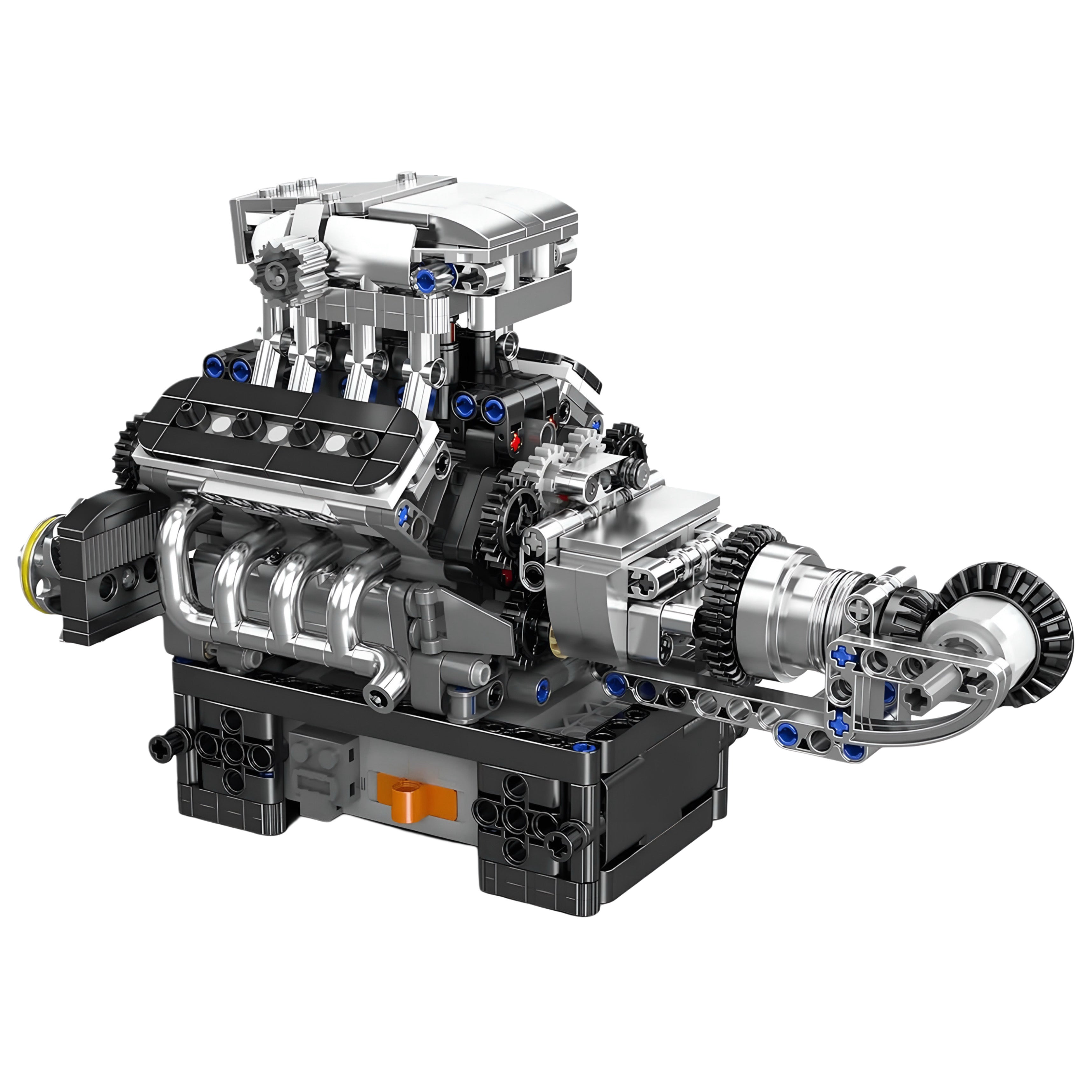 British Supercar V8 Engine - MOC Building Kit - 736 Pcs