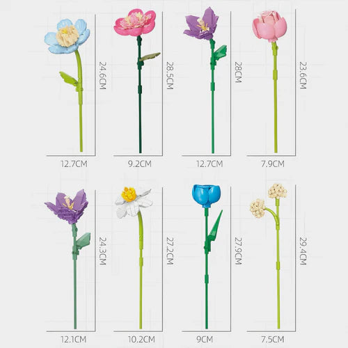 Flower Bouquet Set | 866 Pieces