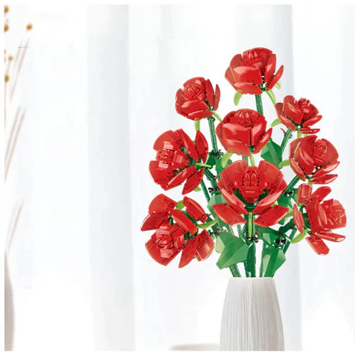 Nine Red Roses Bouquet | 568 Pieces