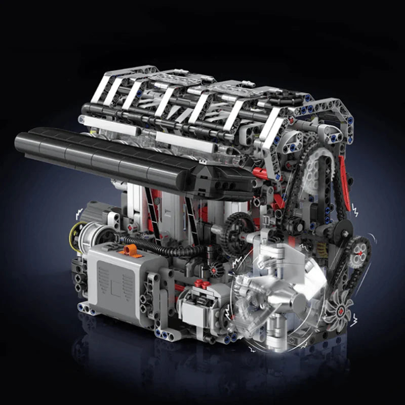Motorized L4 Gasoline Engine Kit | 1786 Pieces