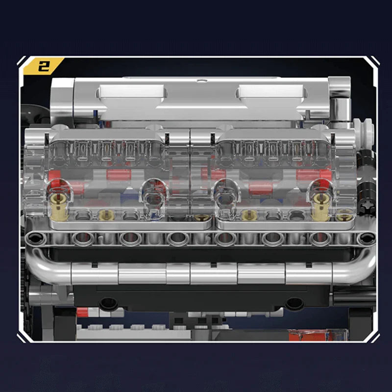 Motorized V8 Engine Kit | 534 Pieces