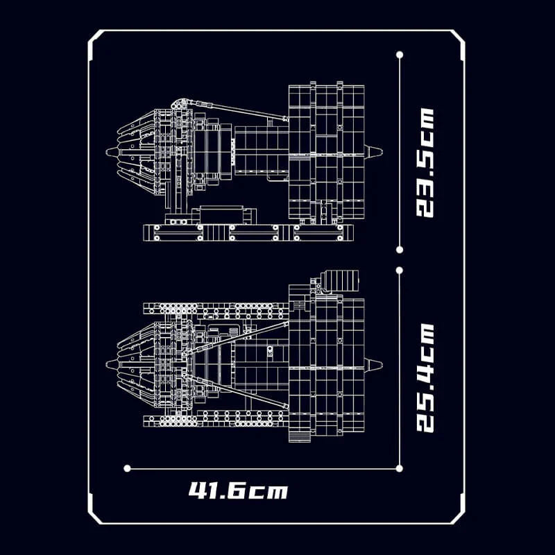 Motorized Turbine Engine Set | 2256 Pieces