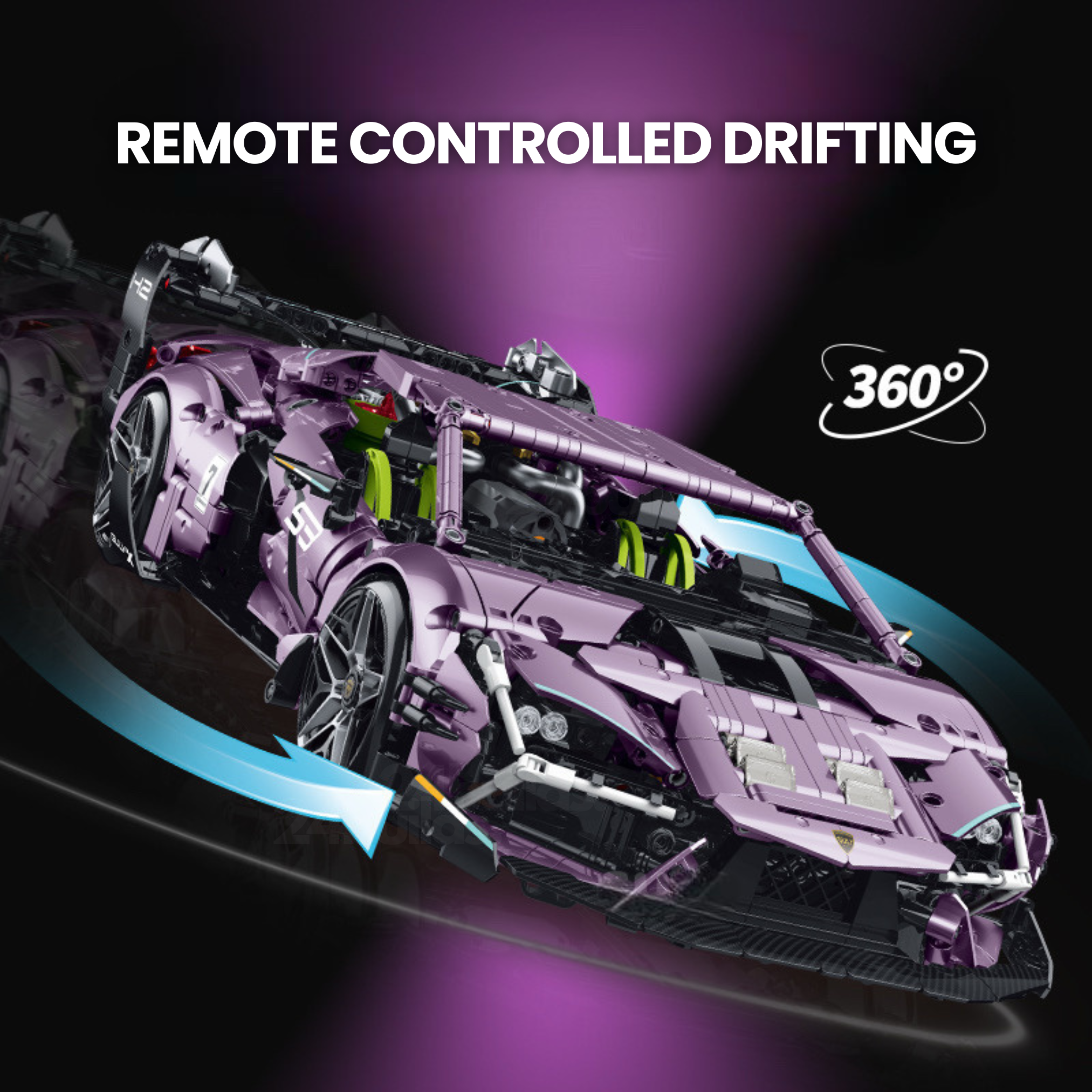 Italian Hybrid Supercar Model Kit | 2074 Pieces