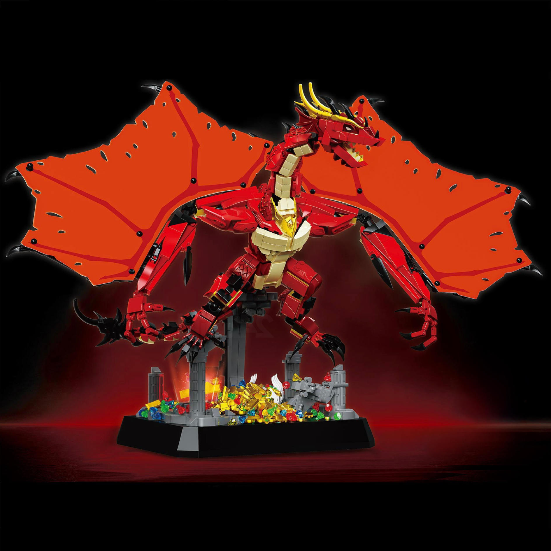 Inferno Dragon Set - MOC Building Kit - 1738 Pcs