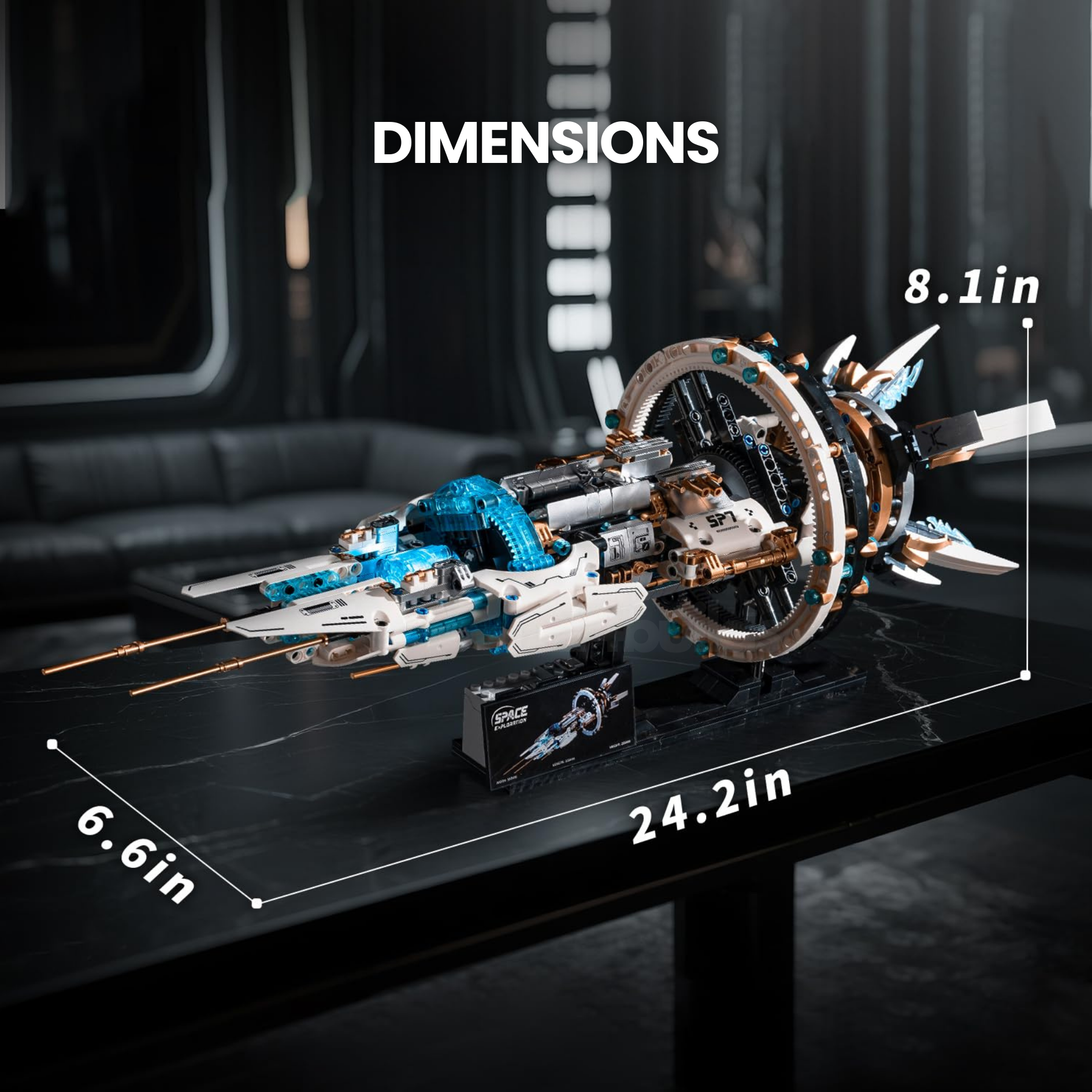 1148-Piece Space Explorer Ship Set