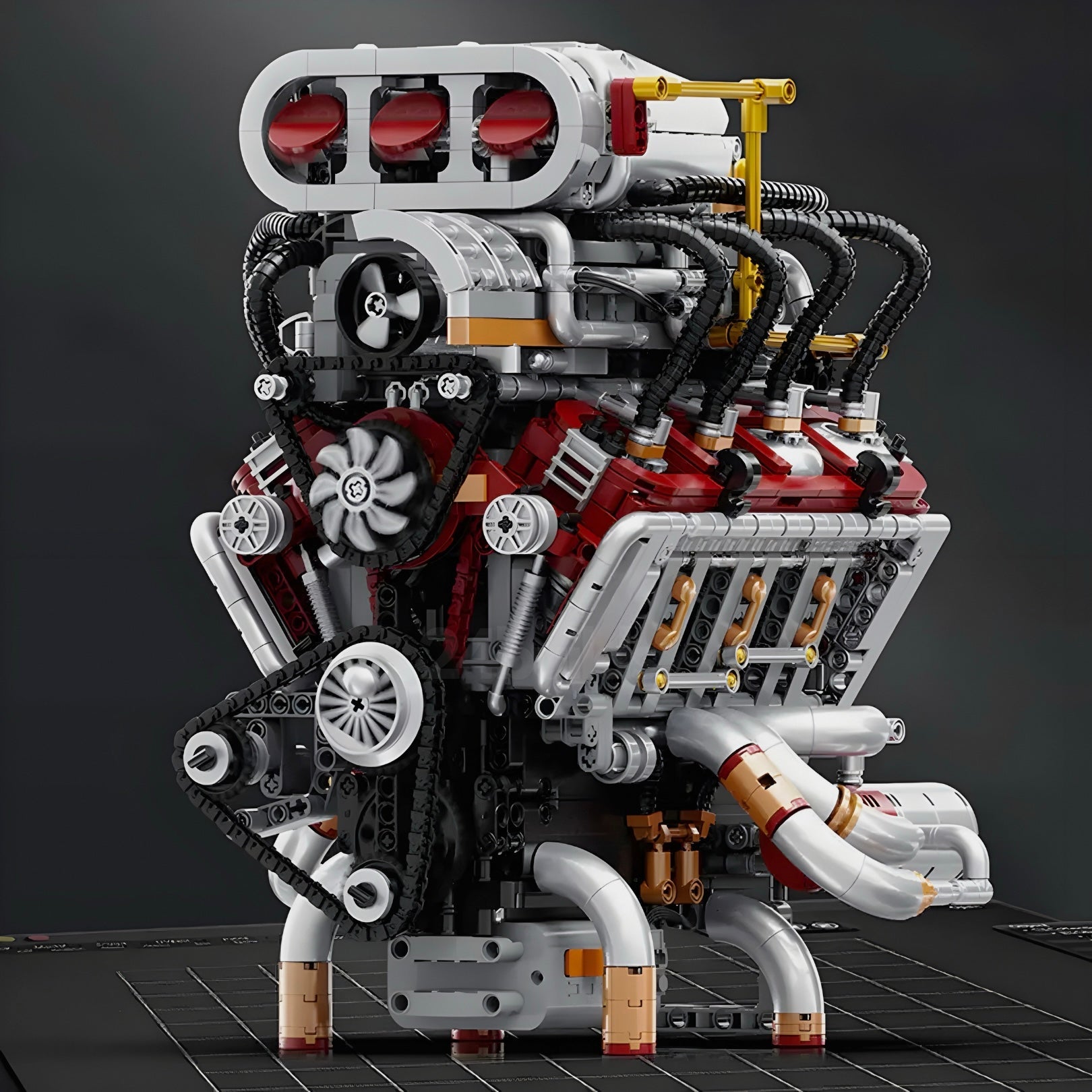 Powerful V8 American Engine Model | 2348 Pieces