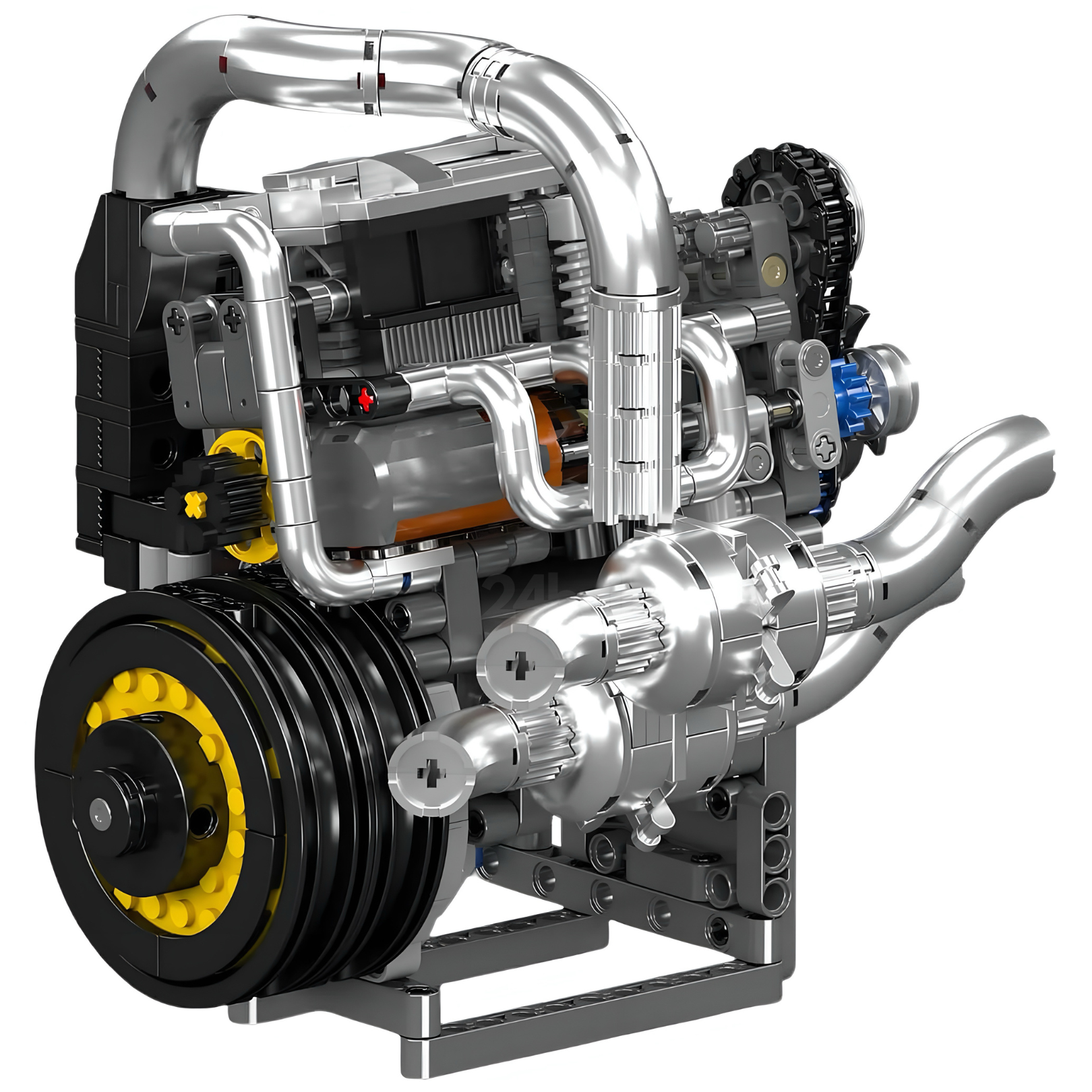 Motorized Swedish Hypercar Engine Set | 738 Pieces