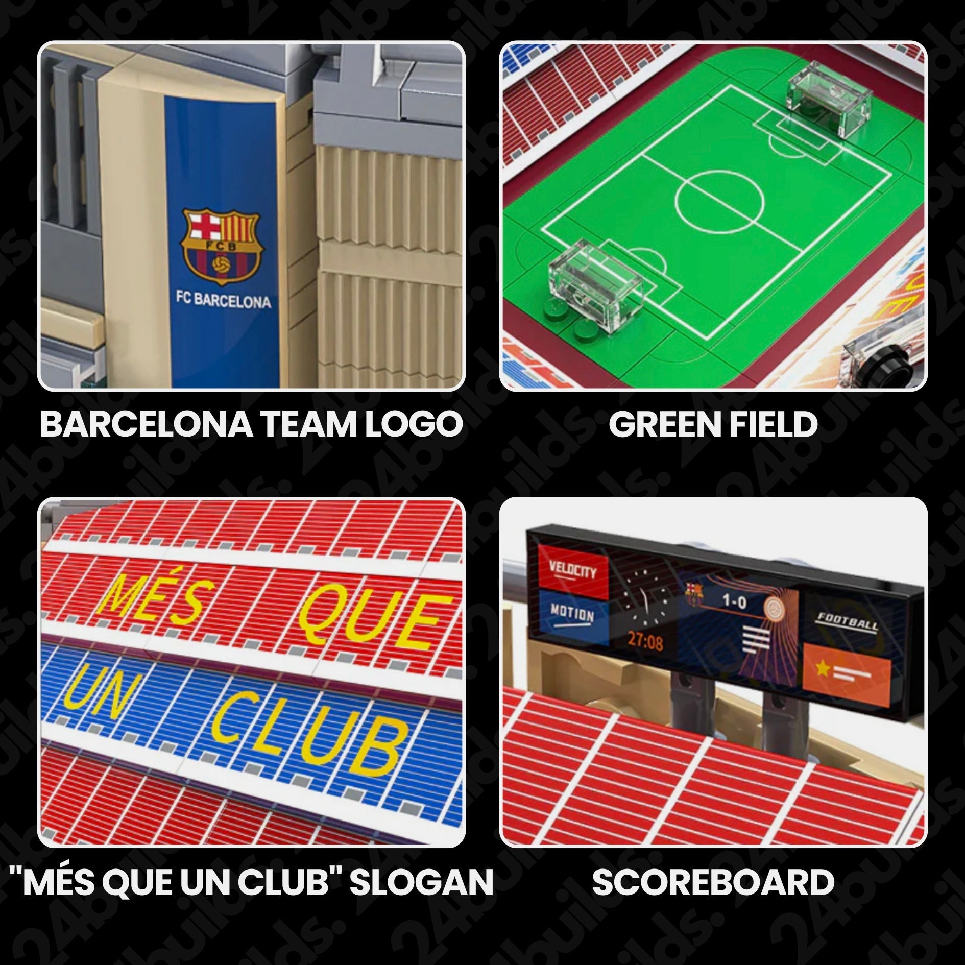 FC Barcelona Spotify Camp Nou - MOC Building Kit - 728 Pcs