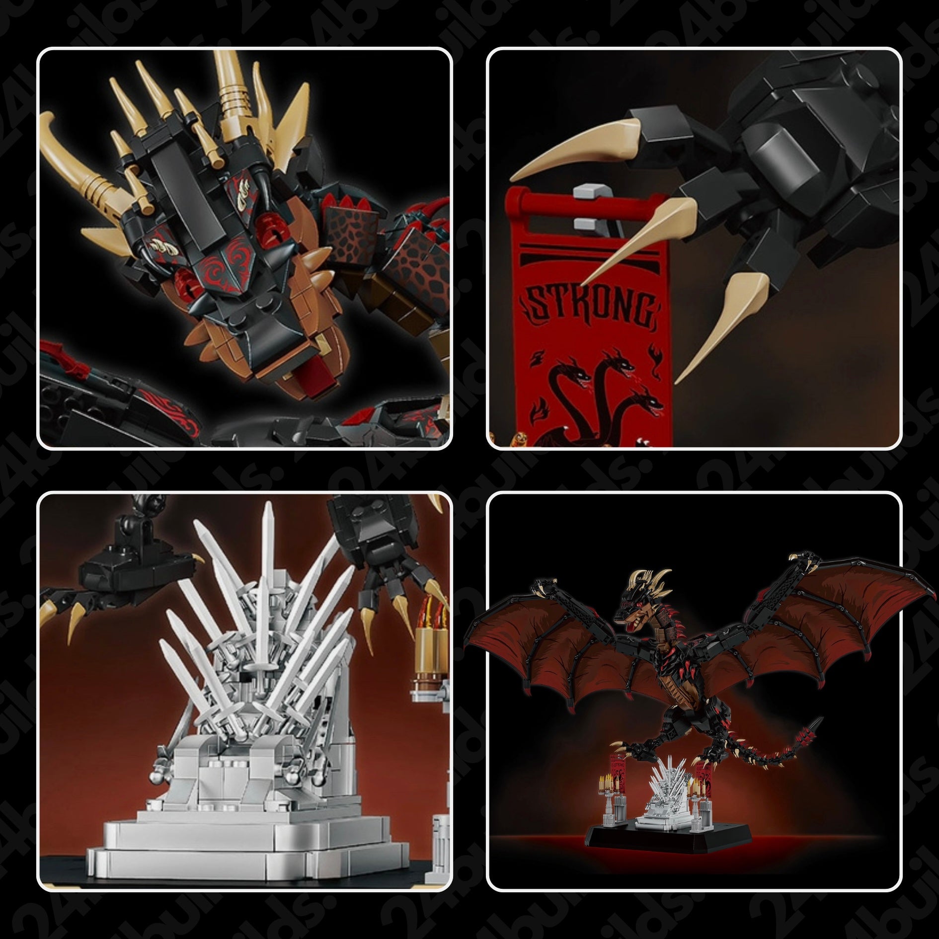 Crimson Dragon Set | 1690 Pieces