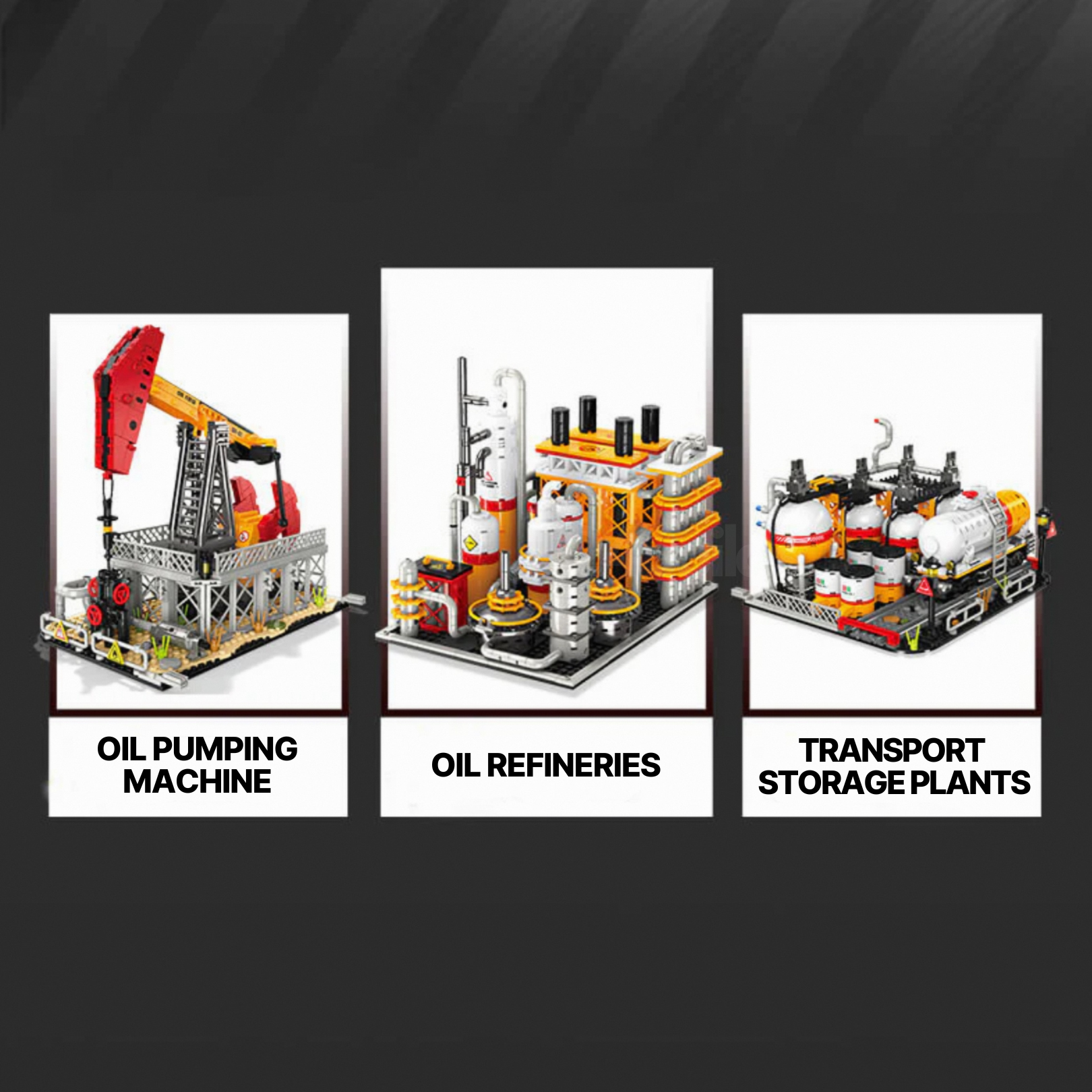 Industrial Oil Refinery Complex | 2142pcs
